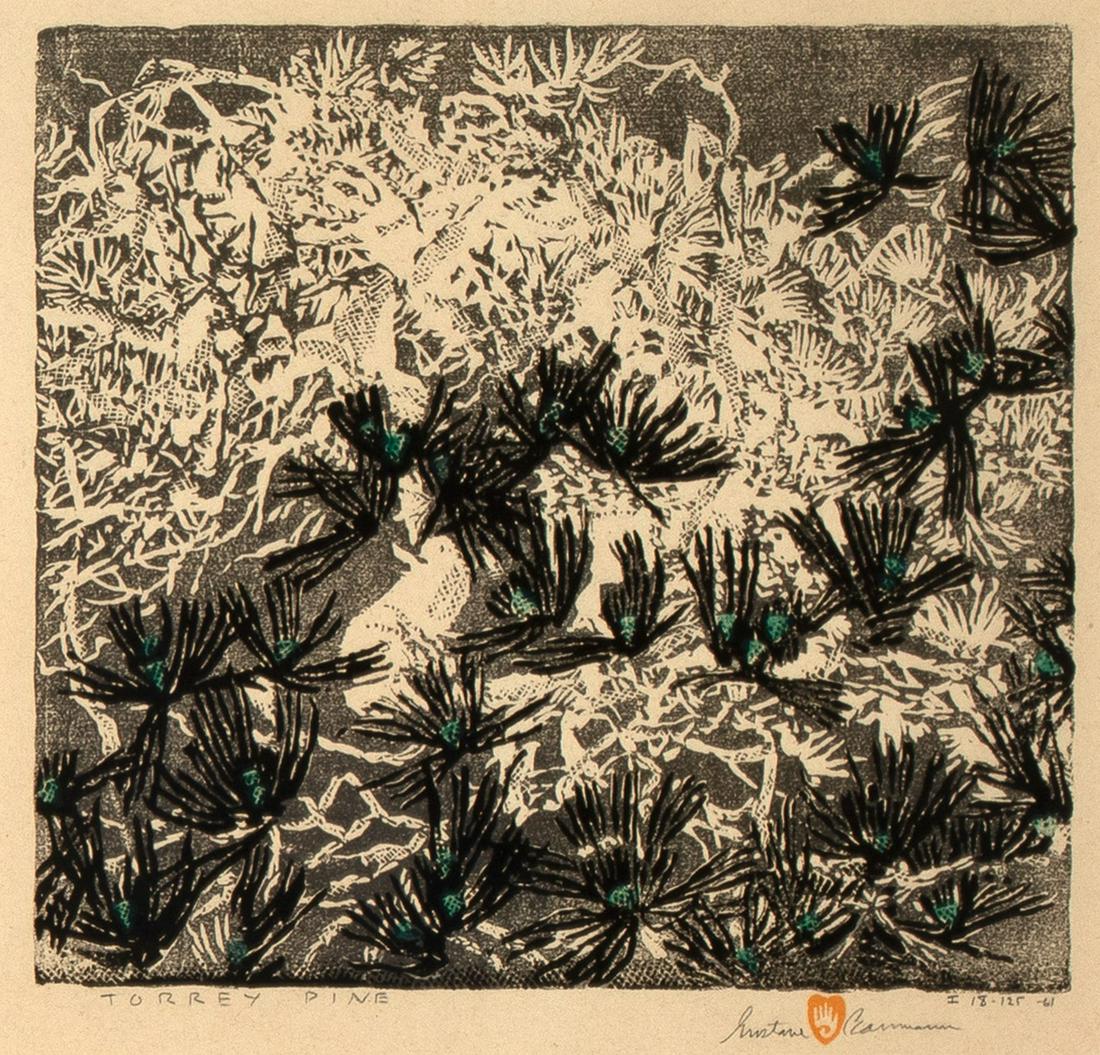 Gustave Baumann, Torrey Pine, 1961 (1 of 3)