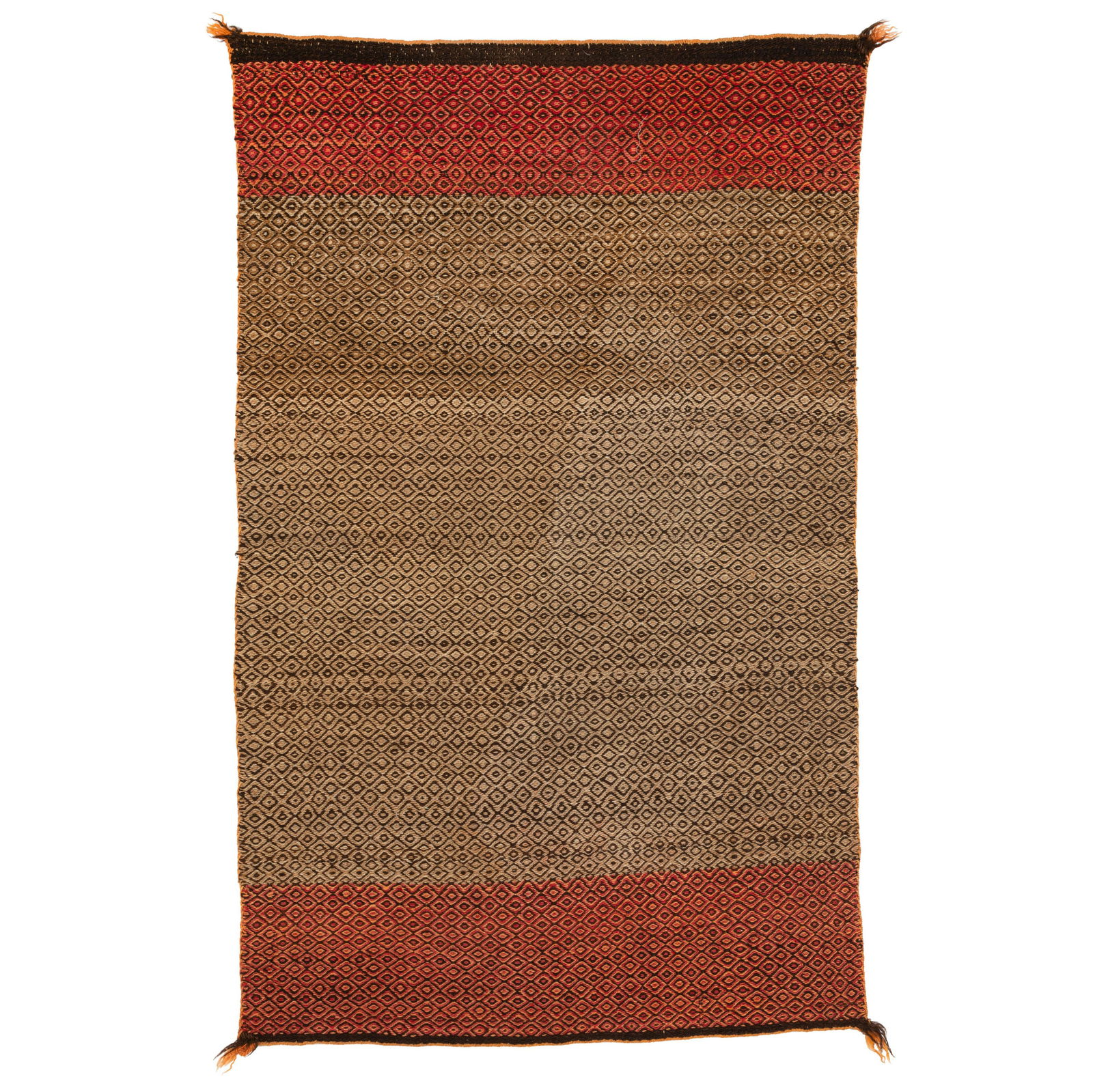 Dine [Navajo], Chenille Double Saddle Blanket, ca. 1920 (1 of 2)