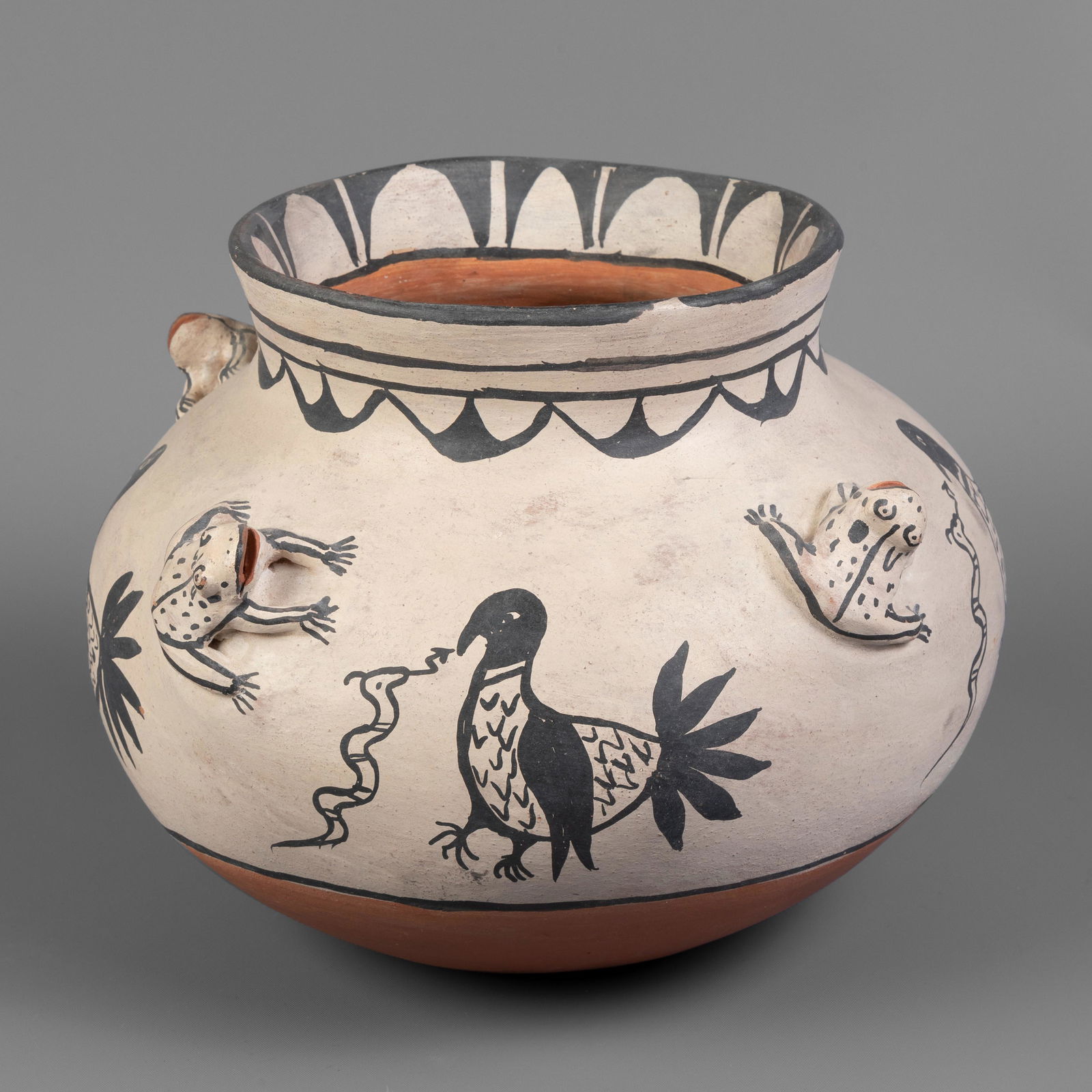 Cochiti, Teresita Romero, Polychrome Effigy Jar (1 of 3)