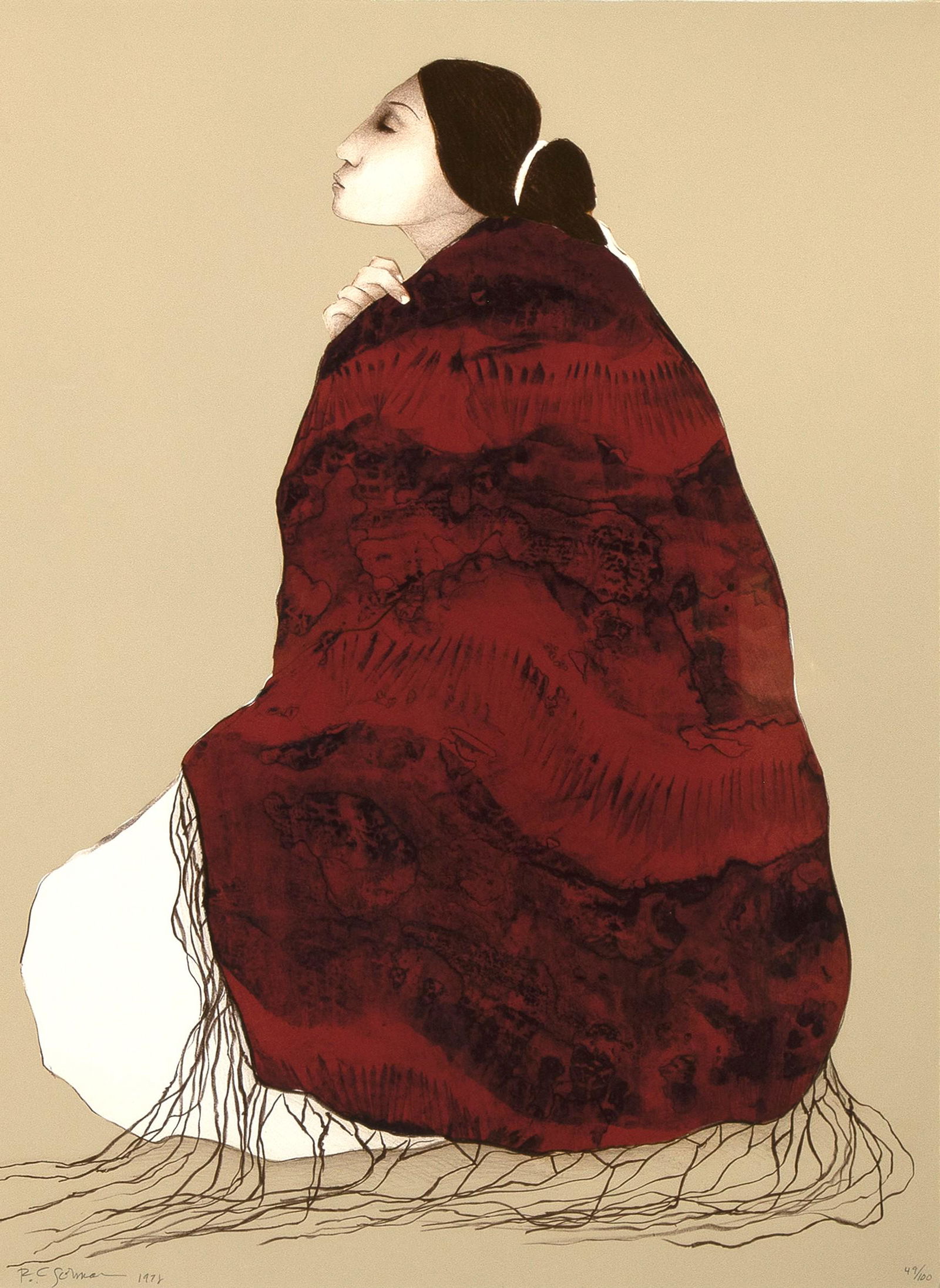 R. C. Gorman, Woman from Canyon de Chelly I, 1978 (1 of 2)