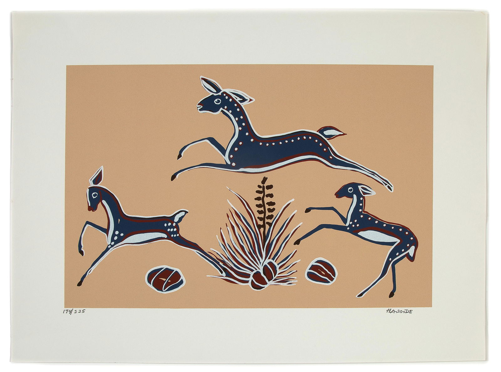 Narciso Abeyta [Ha So De], Leaping Deer (1 of 1)