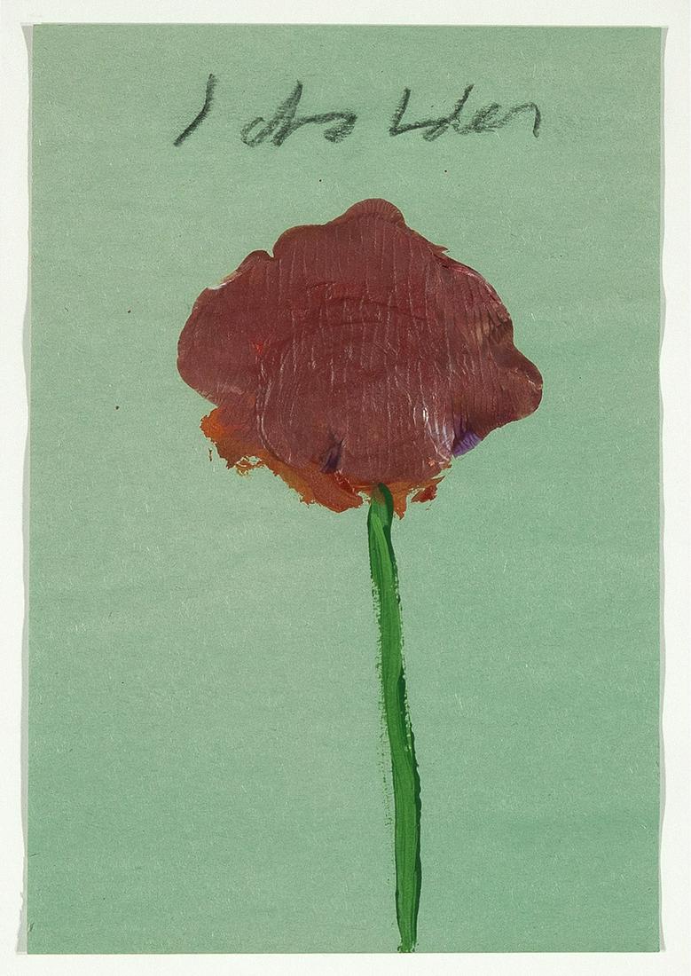 Fritz Scholder, Untitled (Single Flower) (1 of 2)