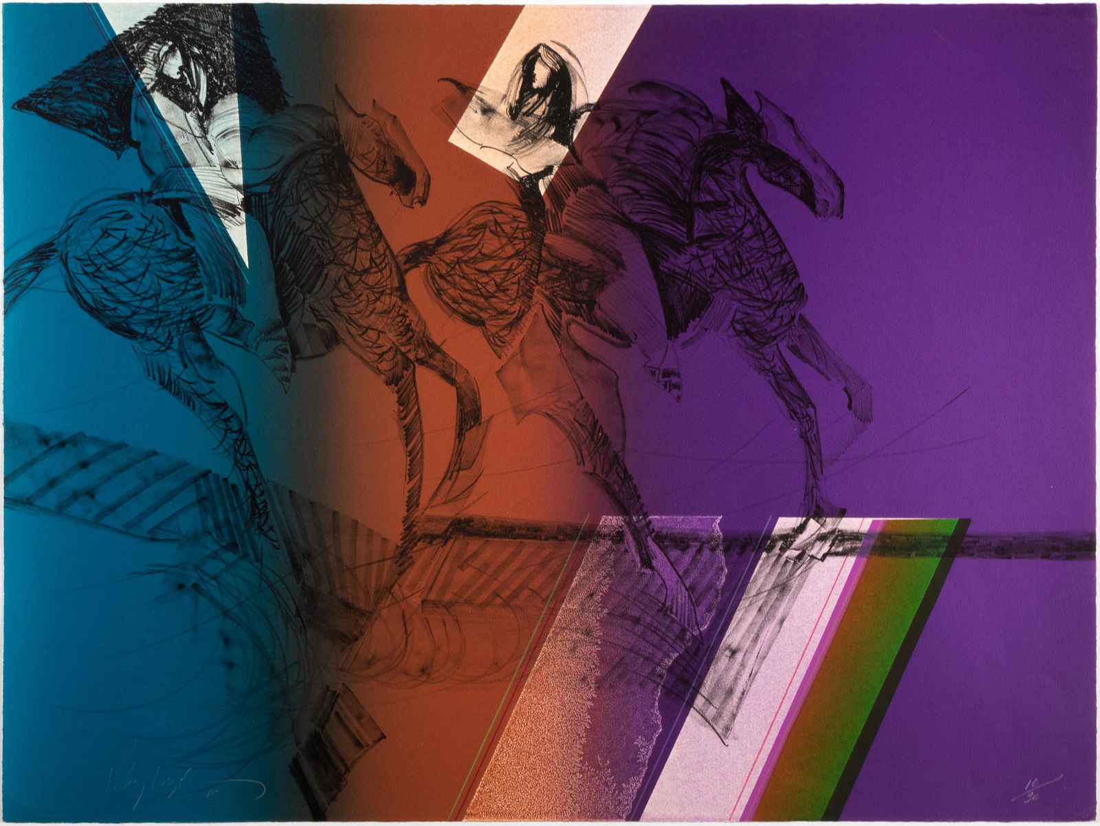 Veloy Vigil, Untitled (Two Riders) (1 of 1)