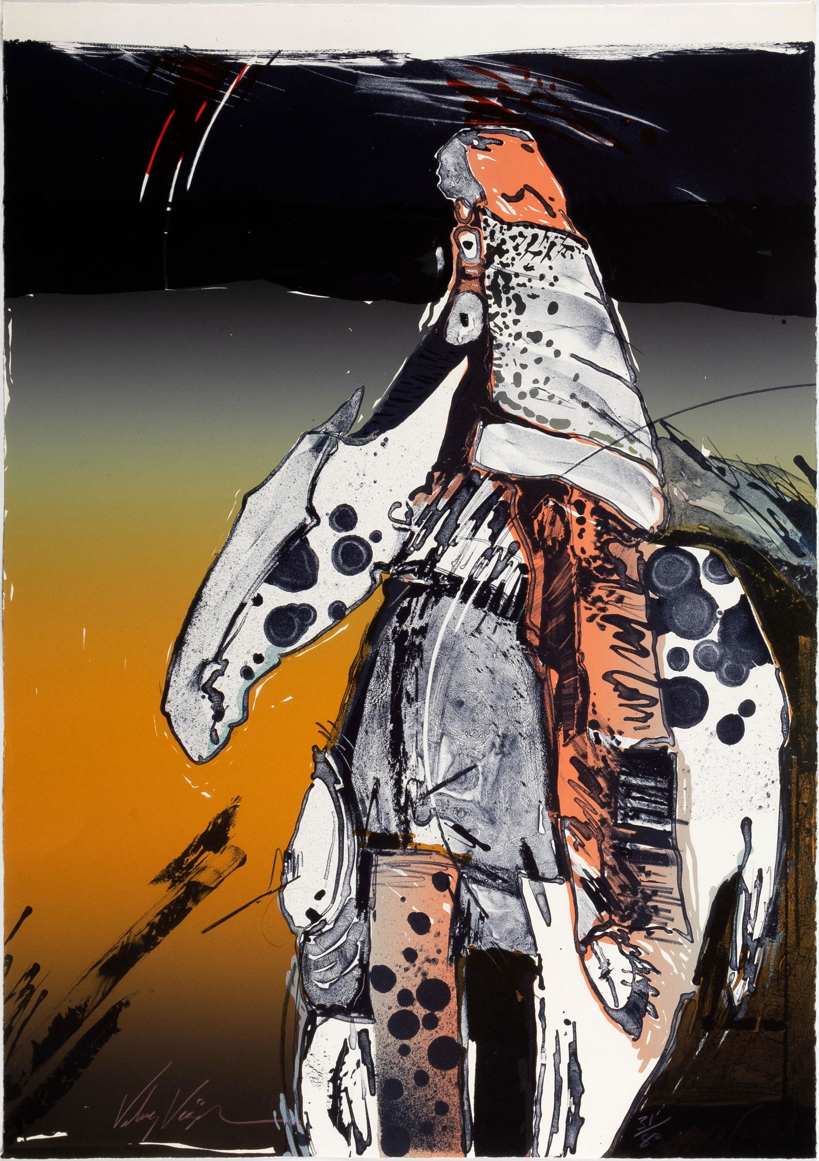 Veloy Vigil, Untitled (Rider on Horse) (1 of 1)