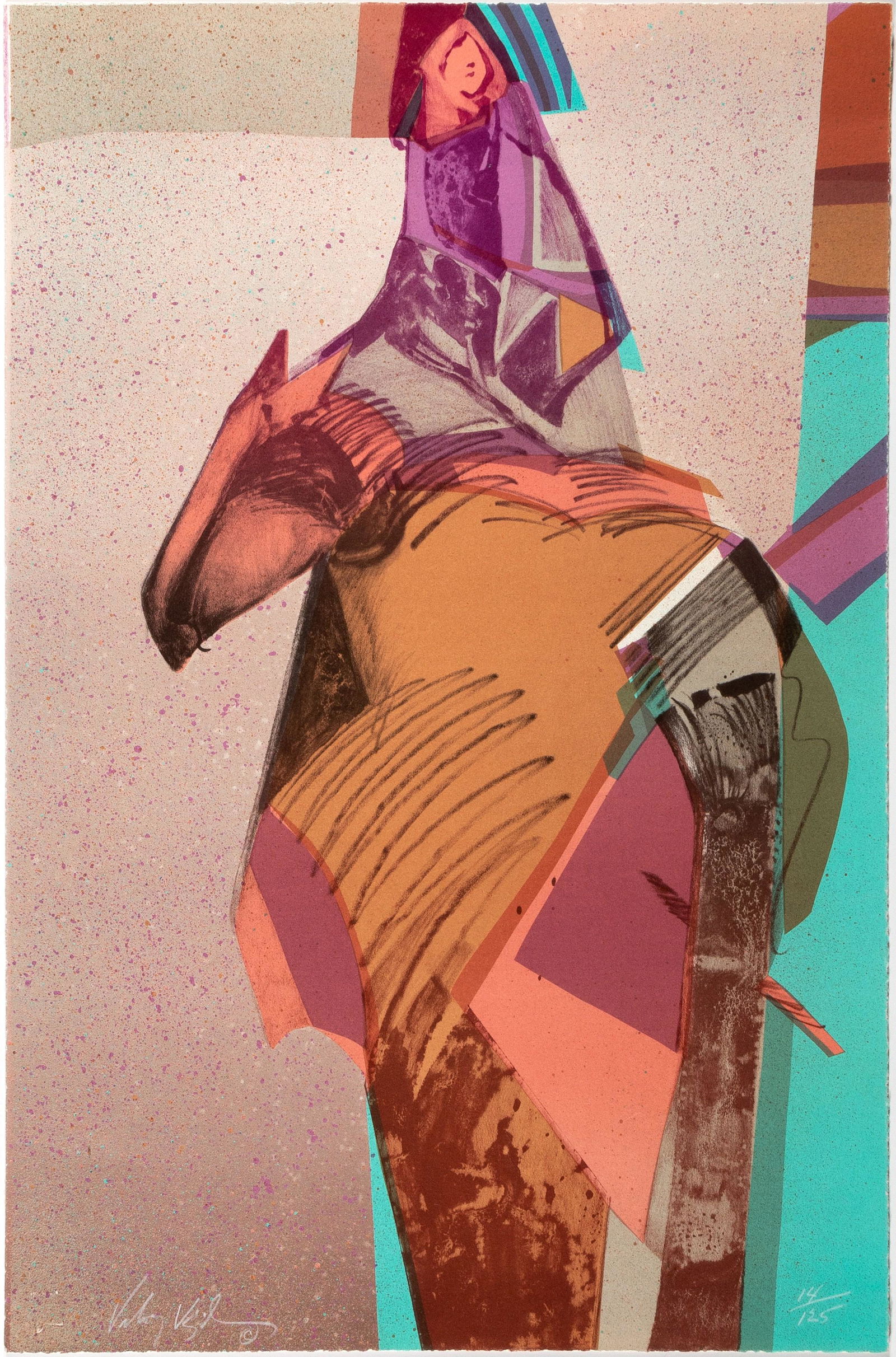 Veloy Vigil, Untitled (Rider on Horseback) (1 of 1)