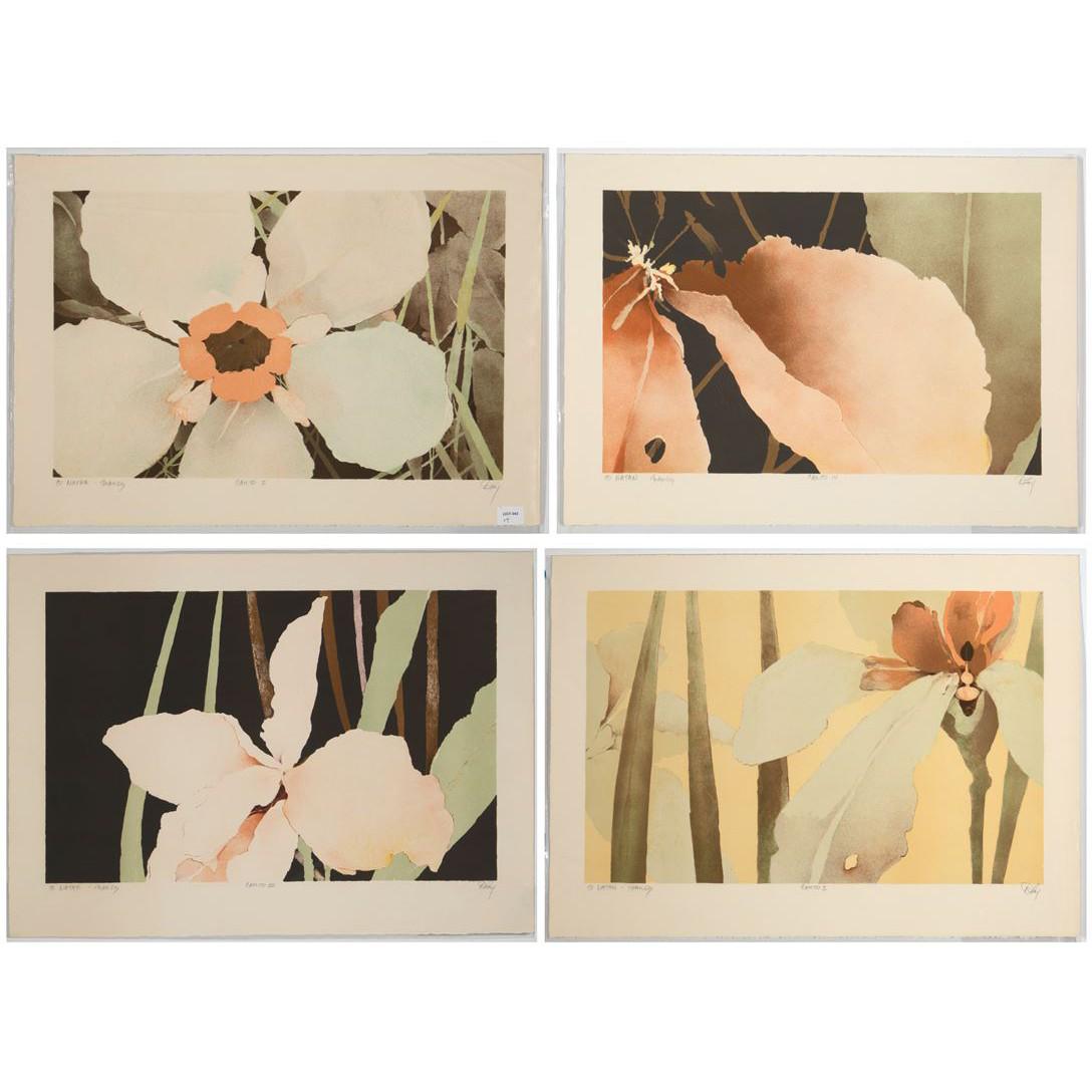 Deborah Kogan Ray, Canto I, II, III & IV: Deborah Kogan Ray(b. 1940)Canto I, II, III & IV color lithographeach signed lower right: D. Rayeach titled lower center: Canto I/II/III/IVeach inscribed lower left: TO NATAN - THANKSPri