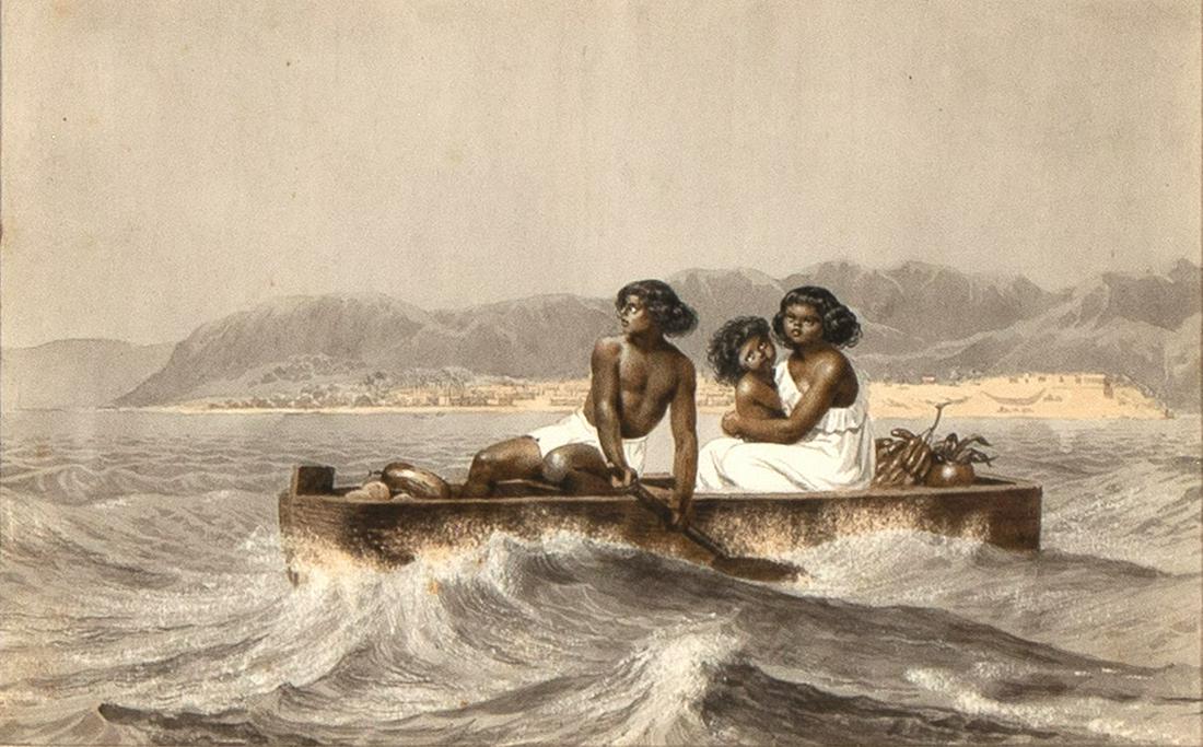 Charles Nahl, Untitled (Indian Family on Boat) (1 of 2)