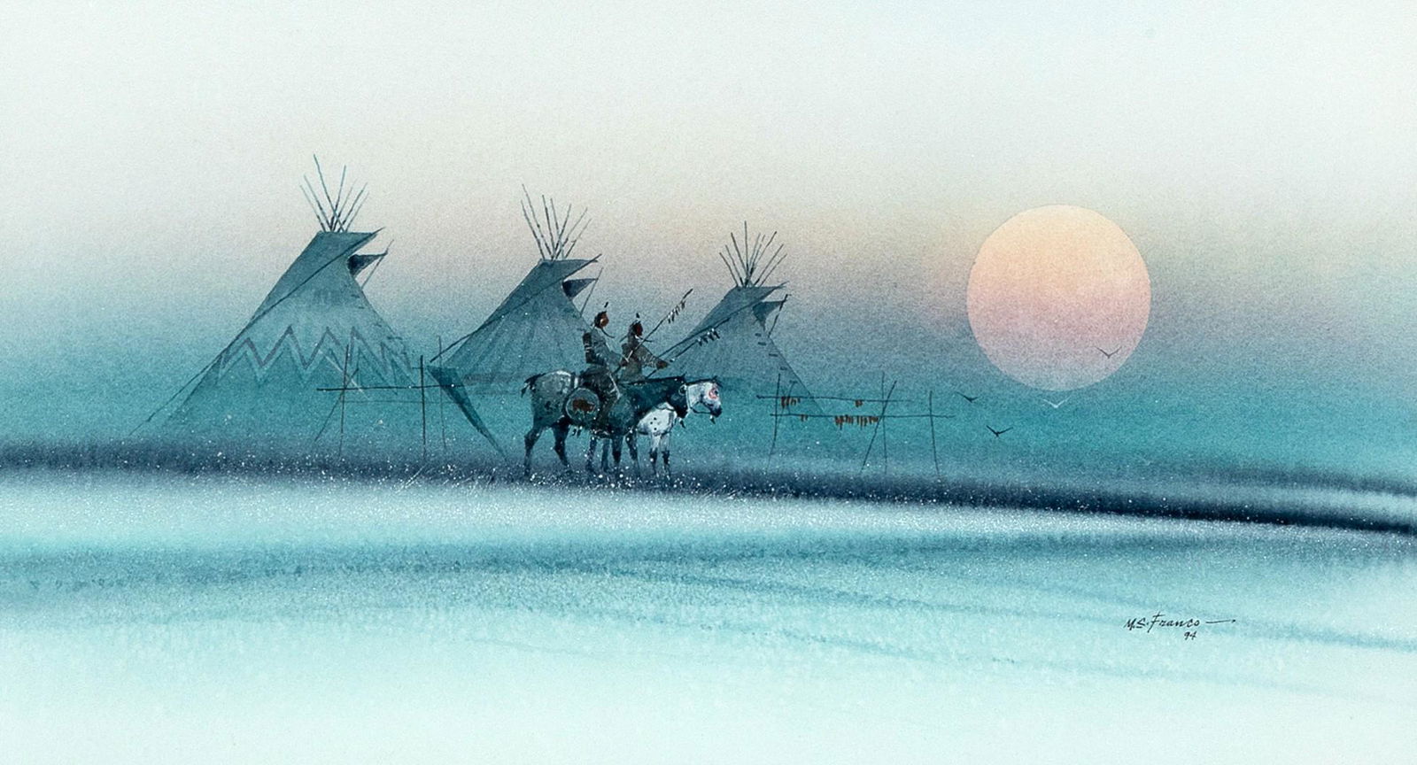 Manuel S. Franco, Untitled (Camp at Dusk), 1994 (1 of 2)