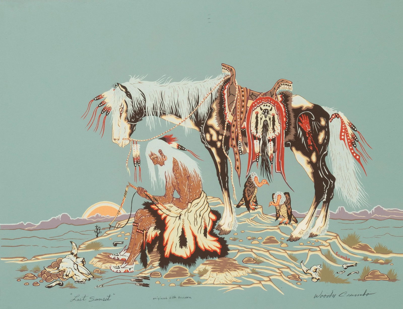 Woody Crumbo, Last Sunset (1 of 2)