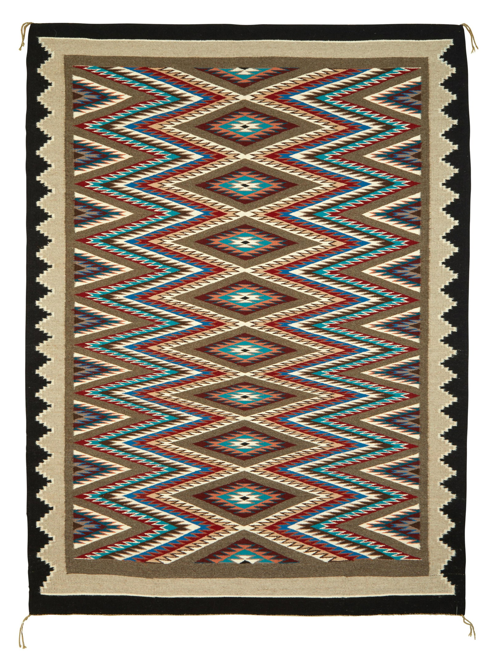 Dine [Navajo], Teec Nos Pos Outline, ca. 1970s (1 of 2)