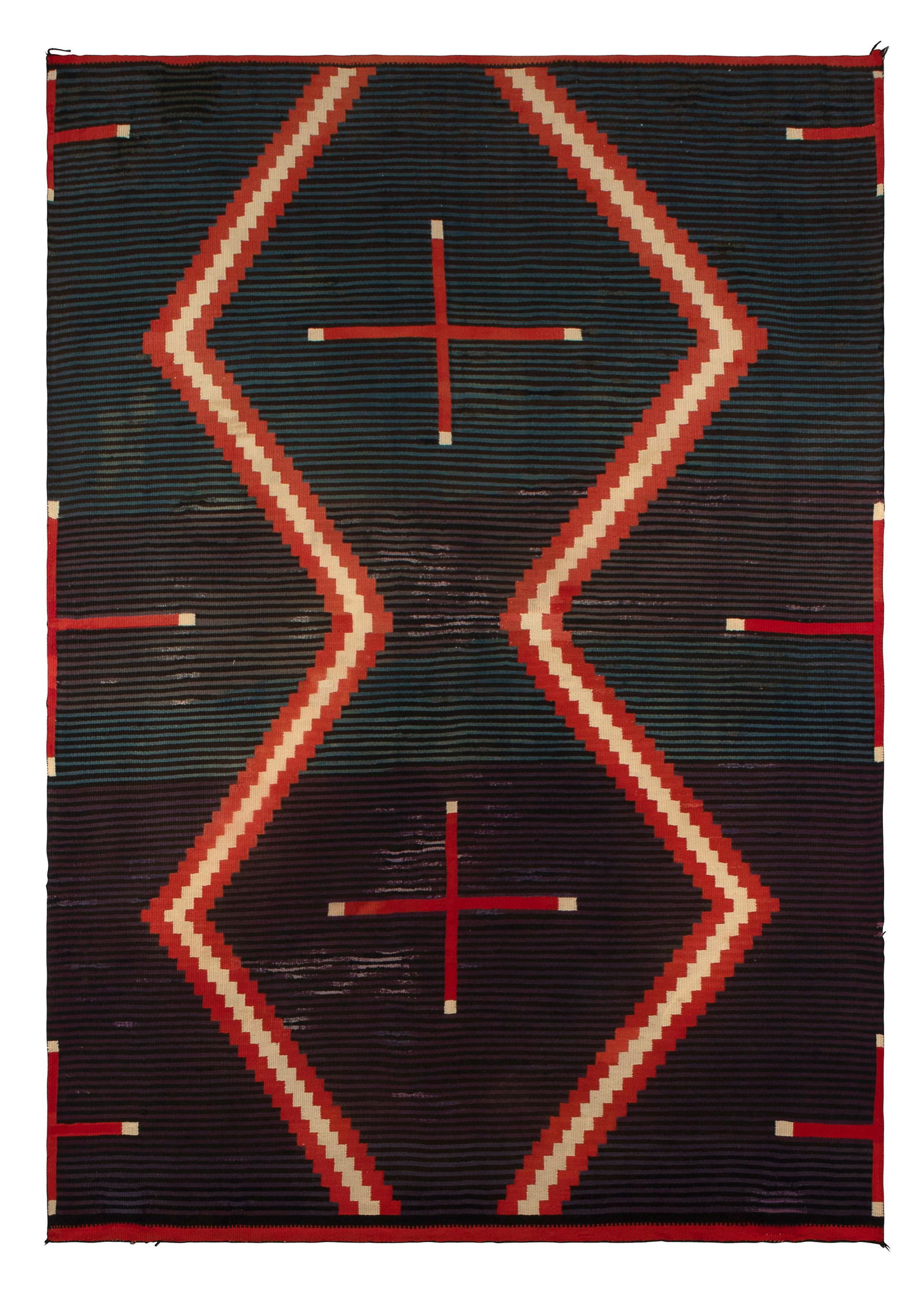 Dine [Navajo], Germantown Revival Hubbell Moki, ca. 1890-1900 (1 of 2)