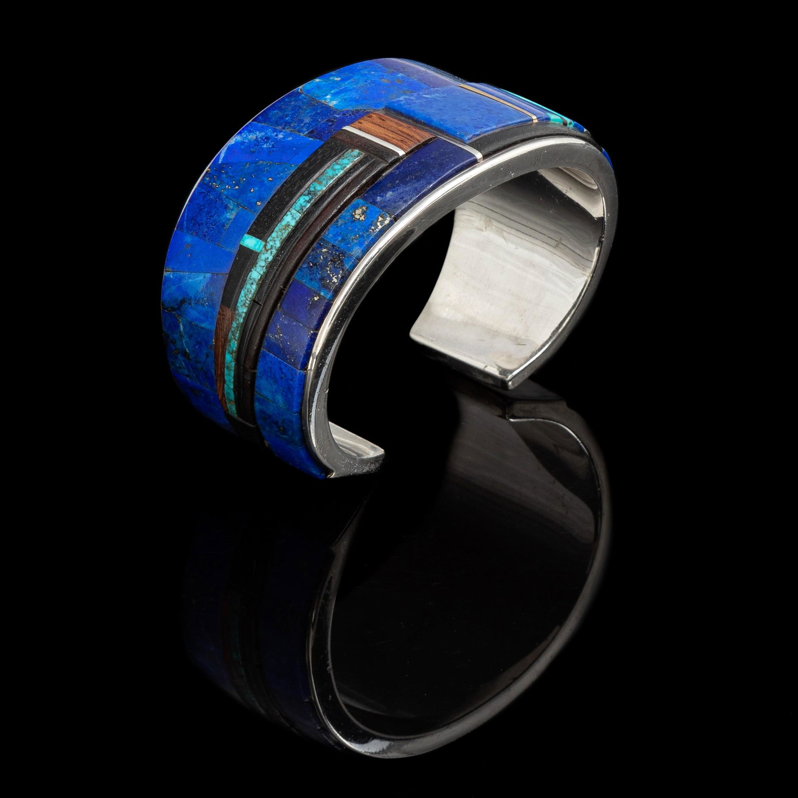 Charles Loloma, Katsina Cuff Bracelet, ca. 1981 (1 of 3)