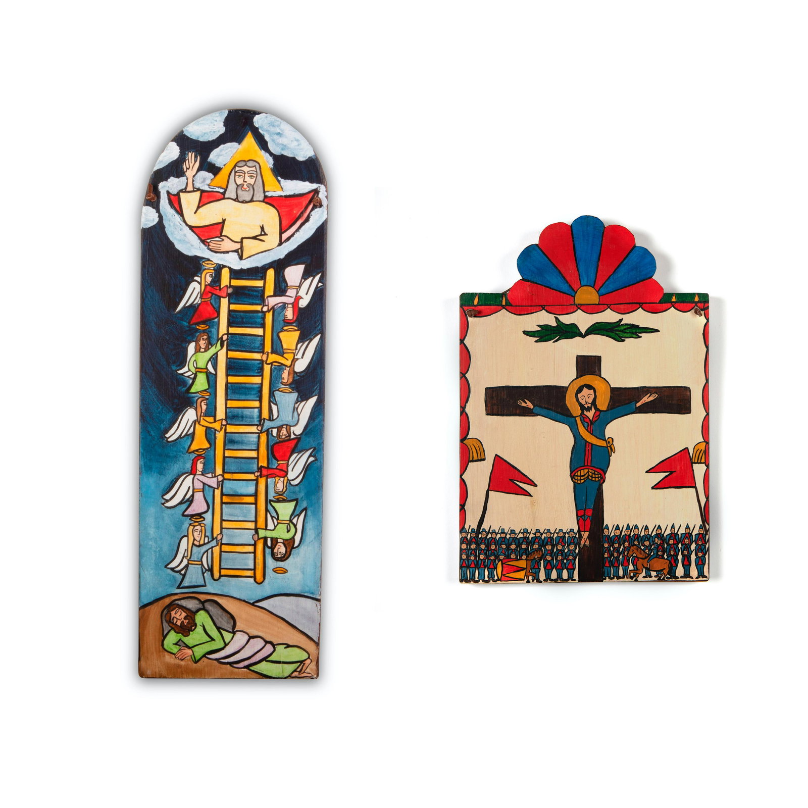 Carlos Murphy de Sosaya, Pair of Retablos: San Acacio, 1996 + Jacob's Ladder, 2000 (1 of 5)