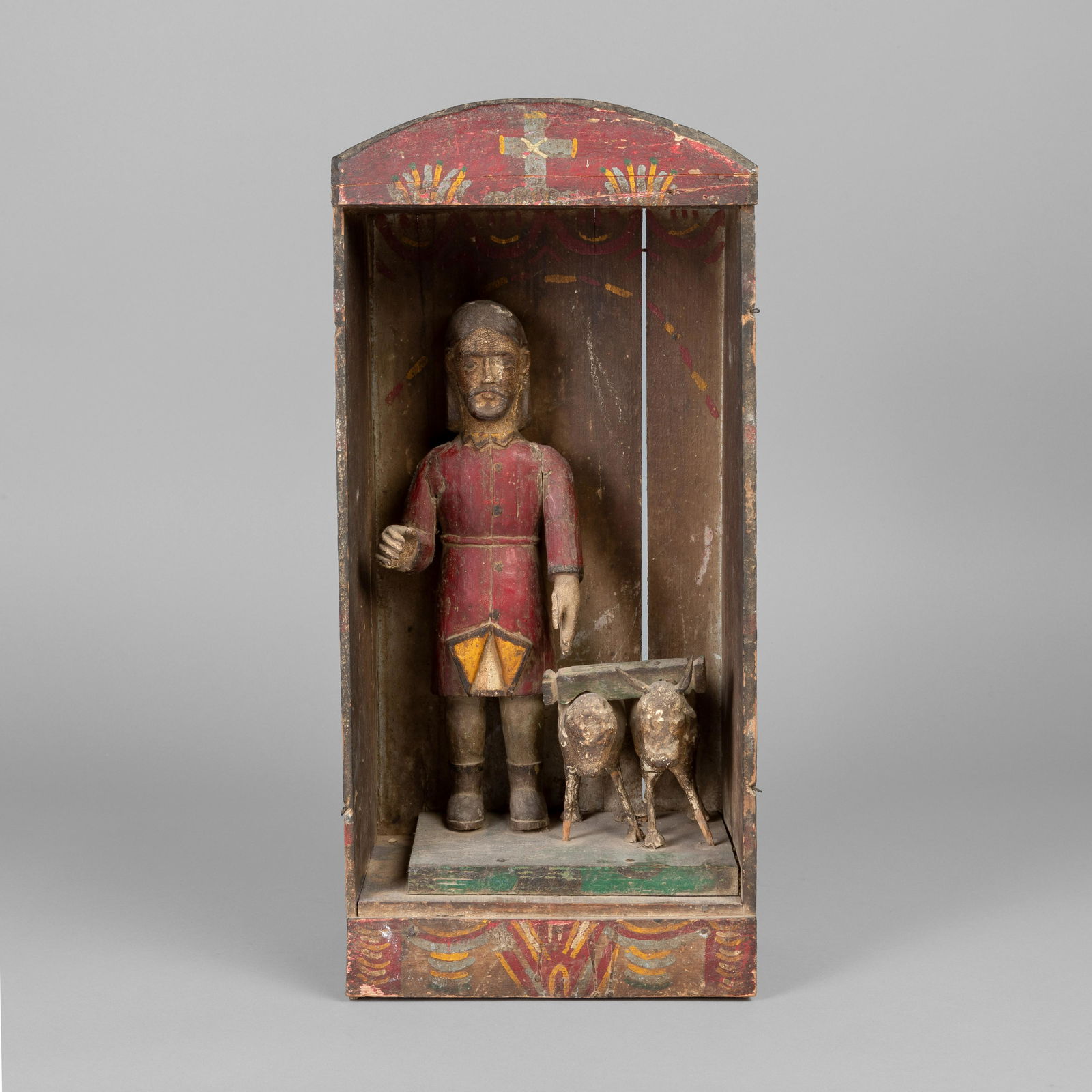 New Mexico, San Ysidro Labrador Bulto/Nicho, 18th Century (1 of 1)