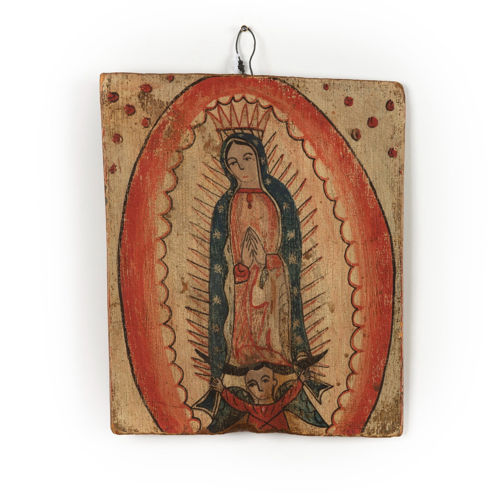 Attributed to the School of Quill-Pen Santero, Guadalupe, ca. 1830 (1 of 2)