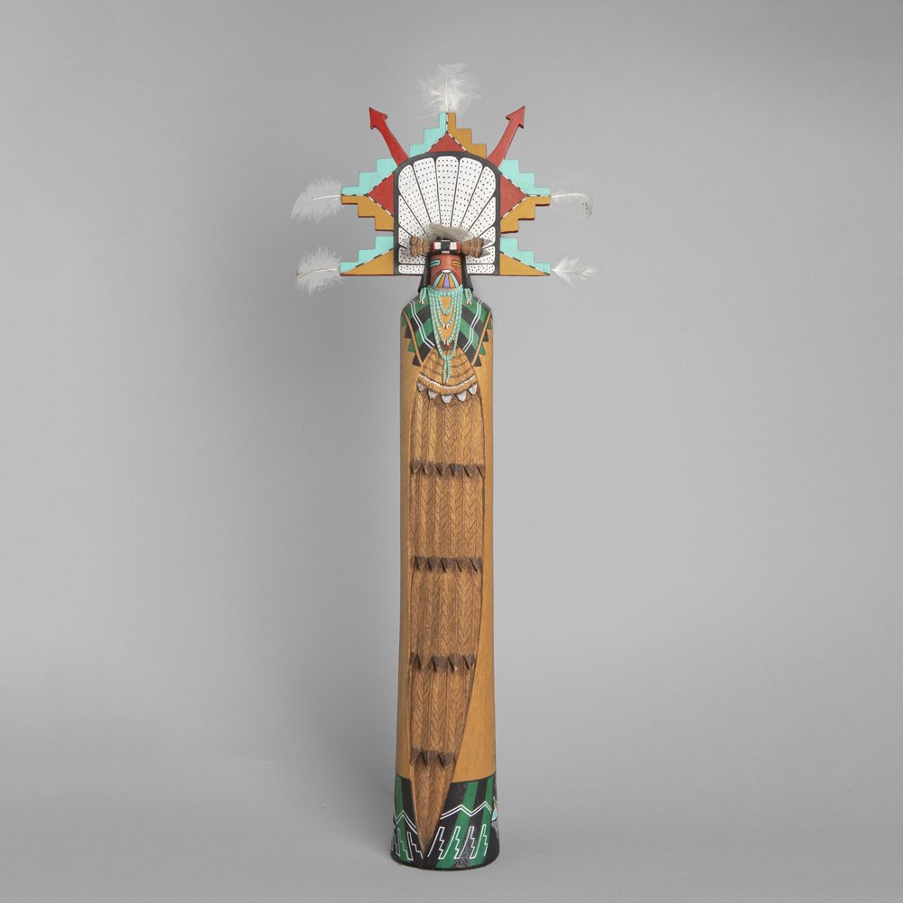 Wilfred Kaye, (Hopi, 20th century), Pahlhkwmana (Butterfly Maiden) Katsina (1 of 6)
