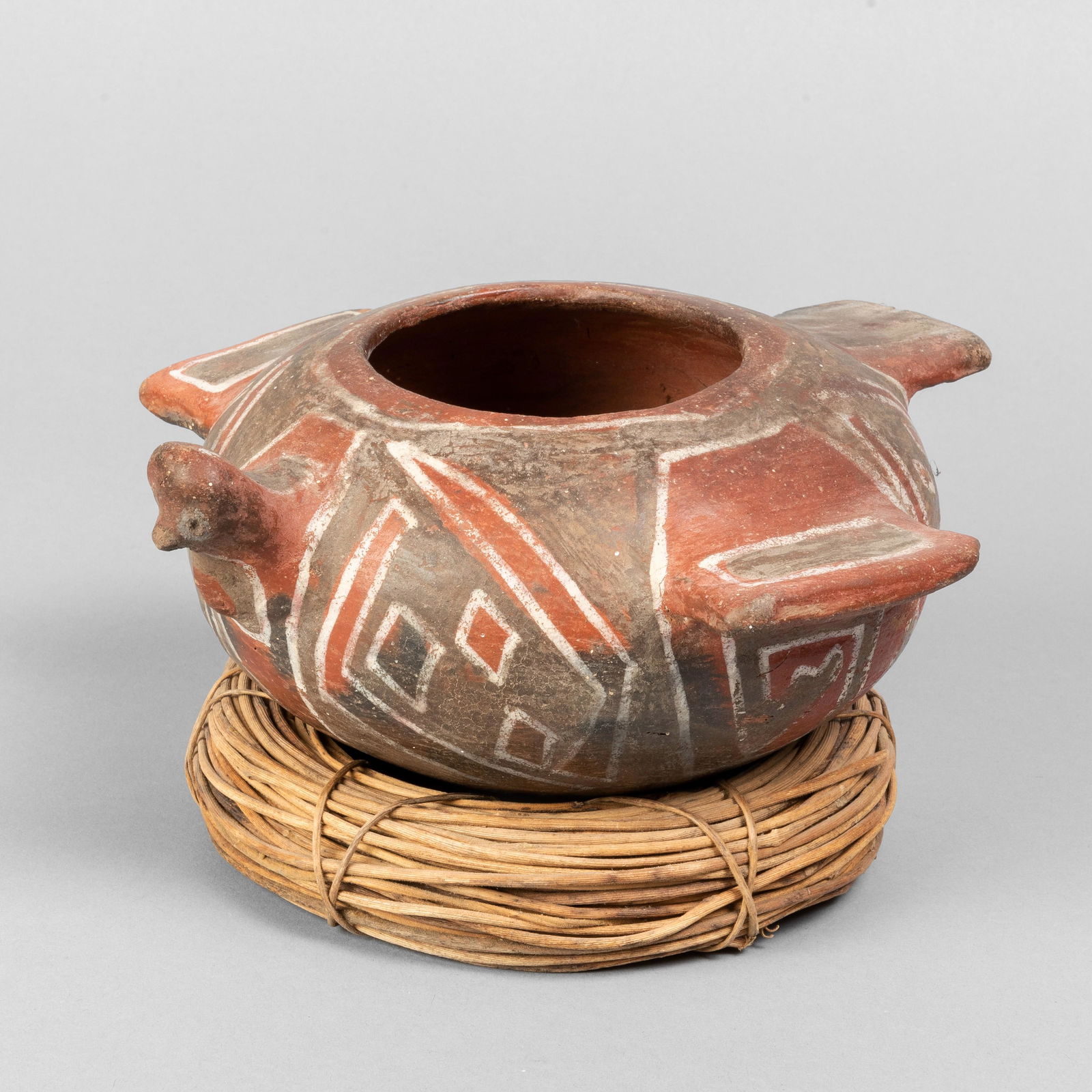 Four-Mile Prehistoric, Polychrome Bird Effigy, ca. 1350 (1 of 2)