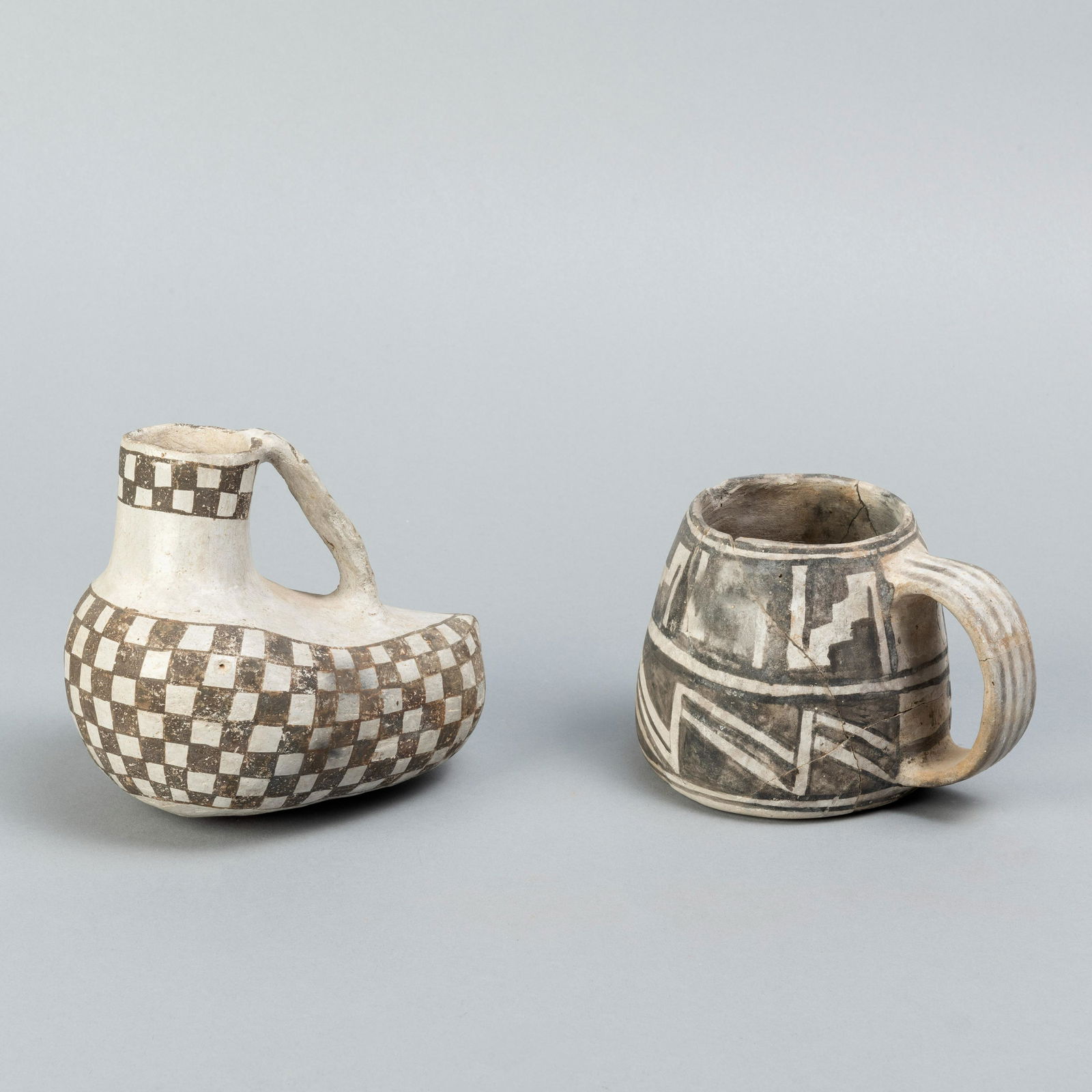 Pair of Prehistoric Ceramic Items, ca. 1280 (1 of 3)