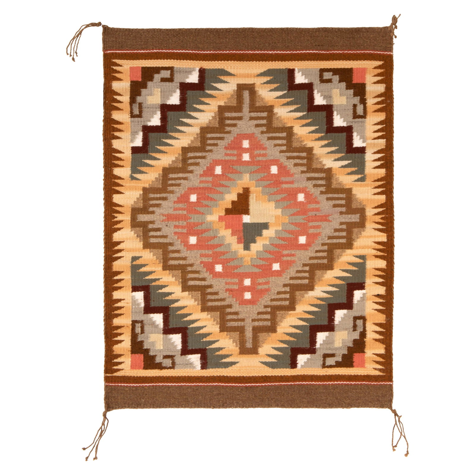 Lisa Anderson, Burnt Water Textile 375, 1985: Lisa Anderson (20th Century) Burnt Water Textile 375, 1985 handwoven yarn, aniline dyes 24 x 18 1/2 in. (60.96 x 46.99 cm.) Private Collection, New Mexico