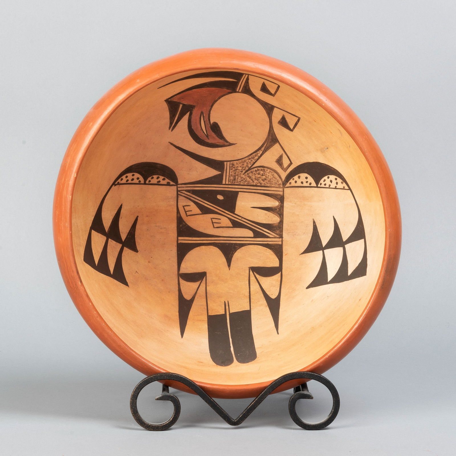 Hopi, Large Polychrome Bowl, ca. 1940 (1 of 3)