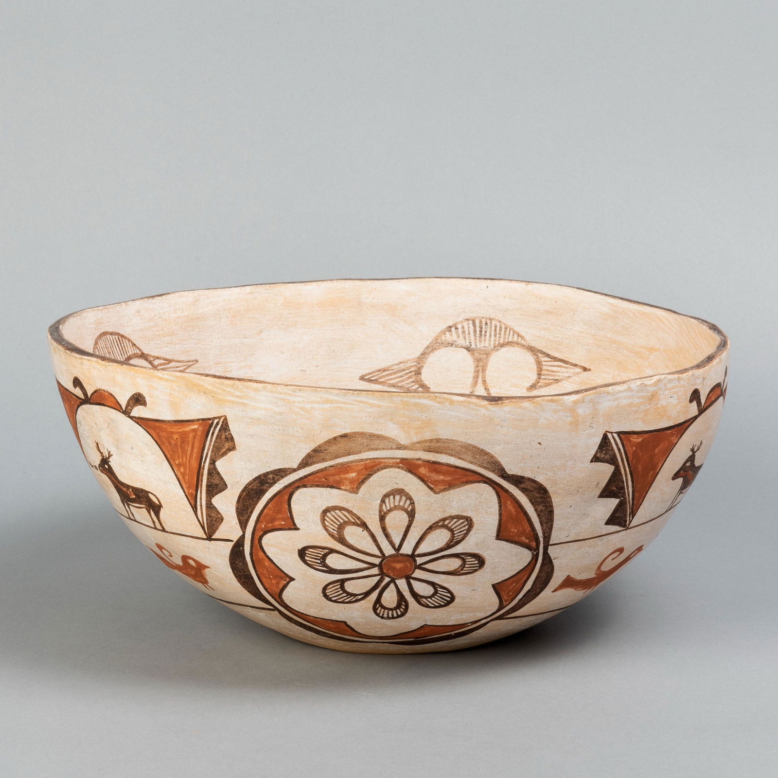 Zuni, Polychrome Bowl, ca. 1950 (1 of 2)