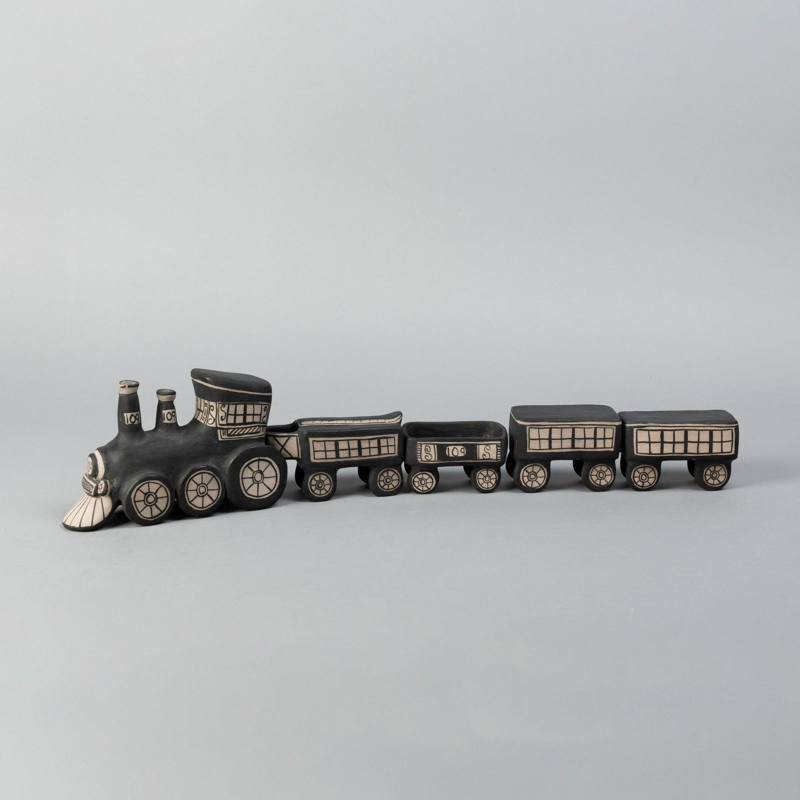 Juanita Inez Ortiz, Ceramic Train (1 of 2)