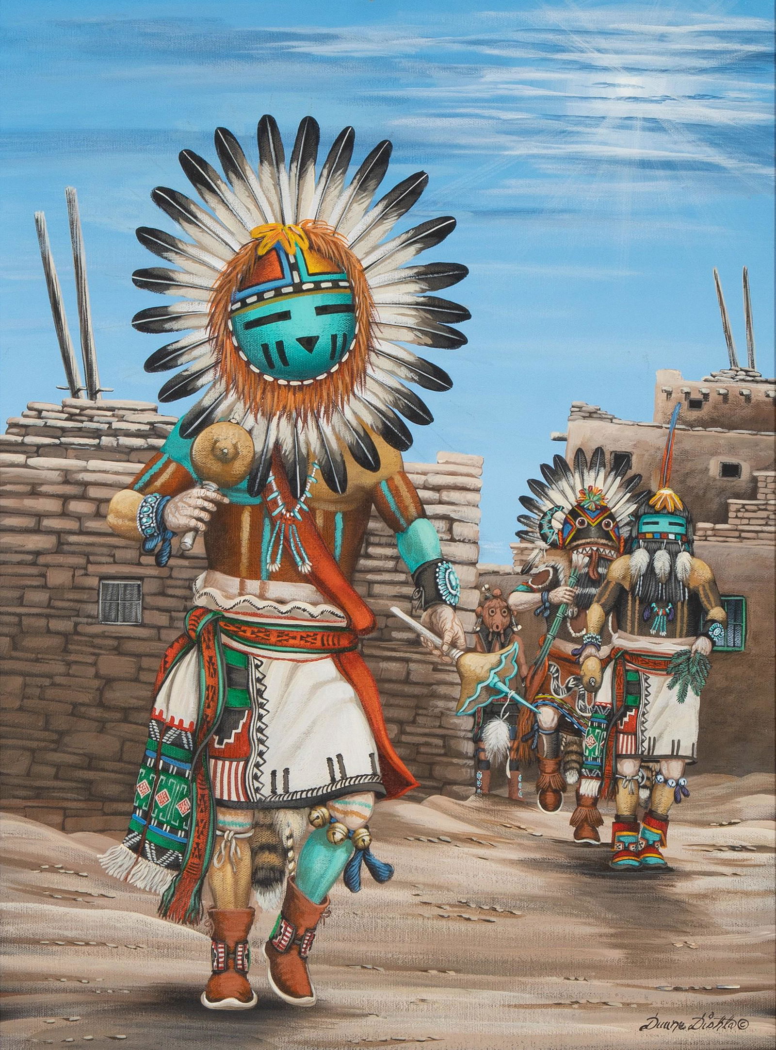 Duane Dishta, Sun Katsina Leaving the Kiva (1 of 2)