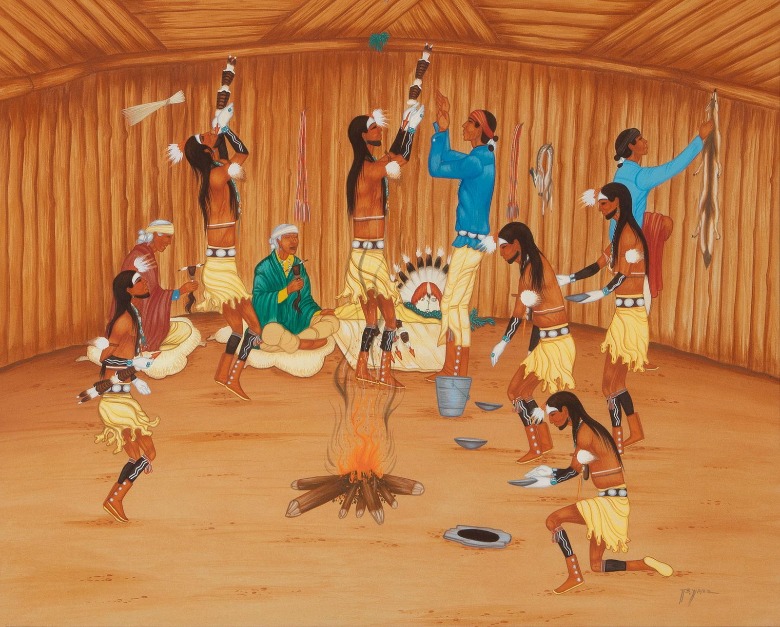 Beatien Yazz, Untitled (Kiva Ceremony) (1 of 2)