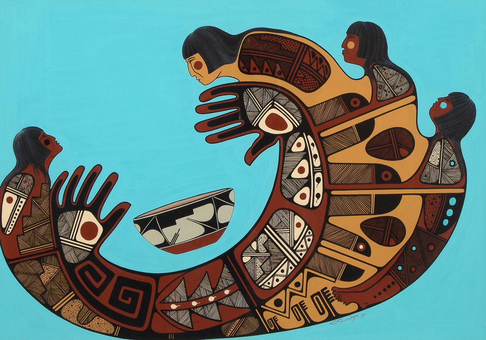 Charles Lovato, Untitled (Kewa Spirits), 1979 (1 of 2)