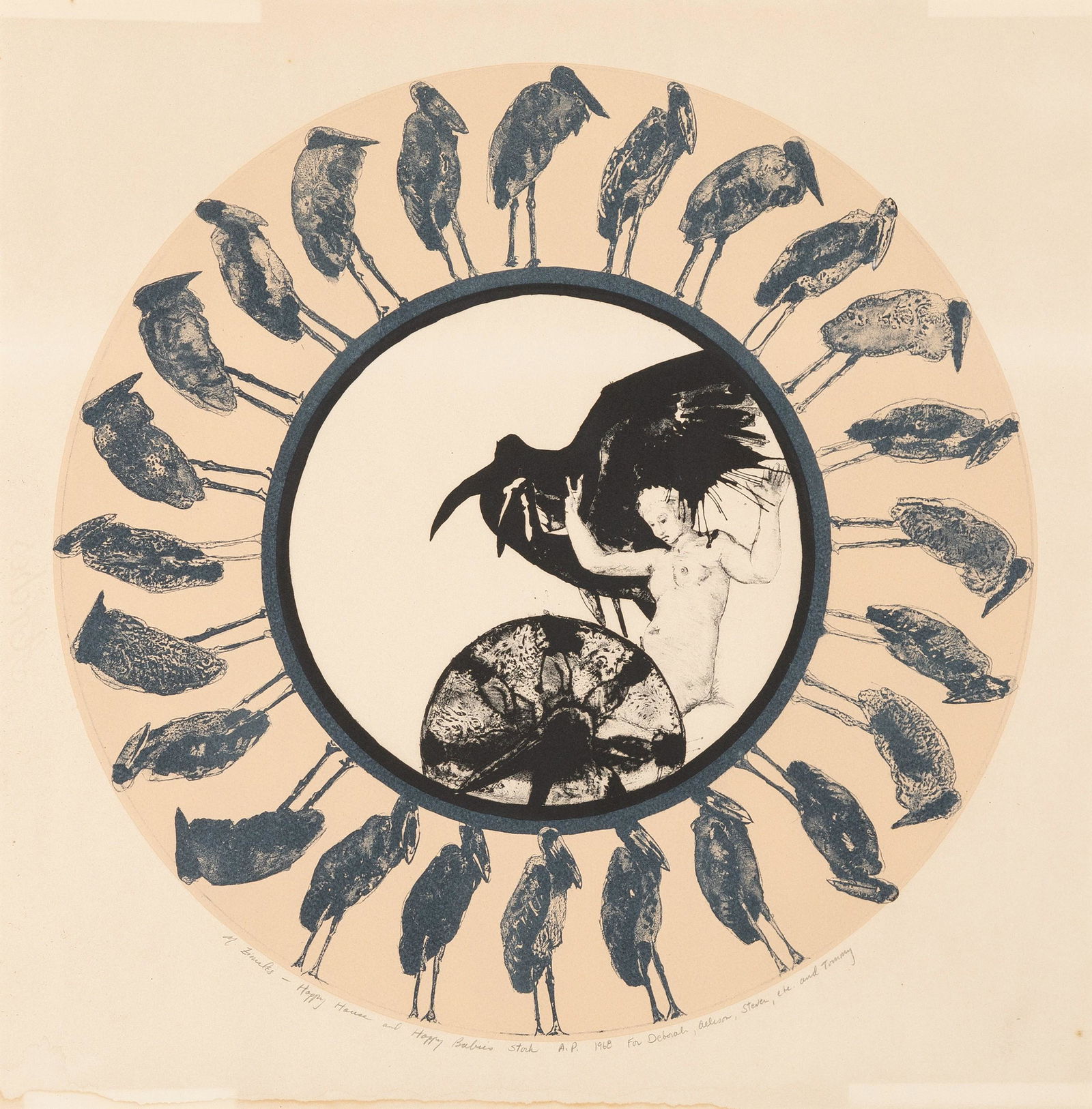 Murray Zimiles, Stork, 1968