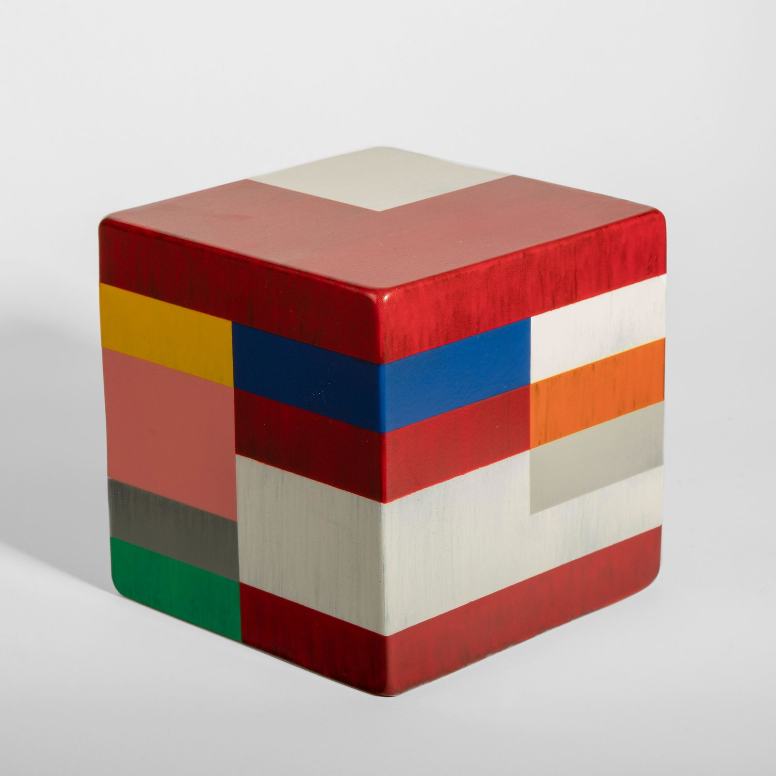 Pard Morrison, Flower, 2017: Pard Morrison(b. 1975)Flower, 2017fired pigment on welded aluminuminscribed underside: PARD MORRISON / 2017 / "FLOWER"6 x 6 x 6 in. (15.24 x 15.24 x 15.24 cm.) Charlotte Jackson Fine Art, Santa Fe, Ne