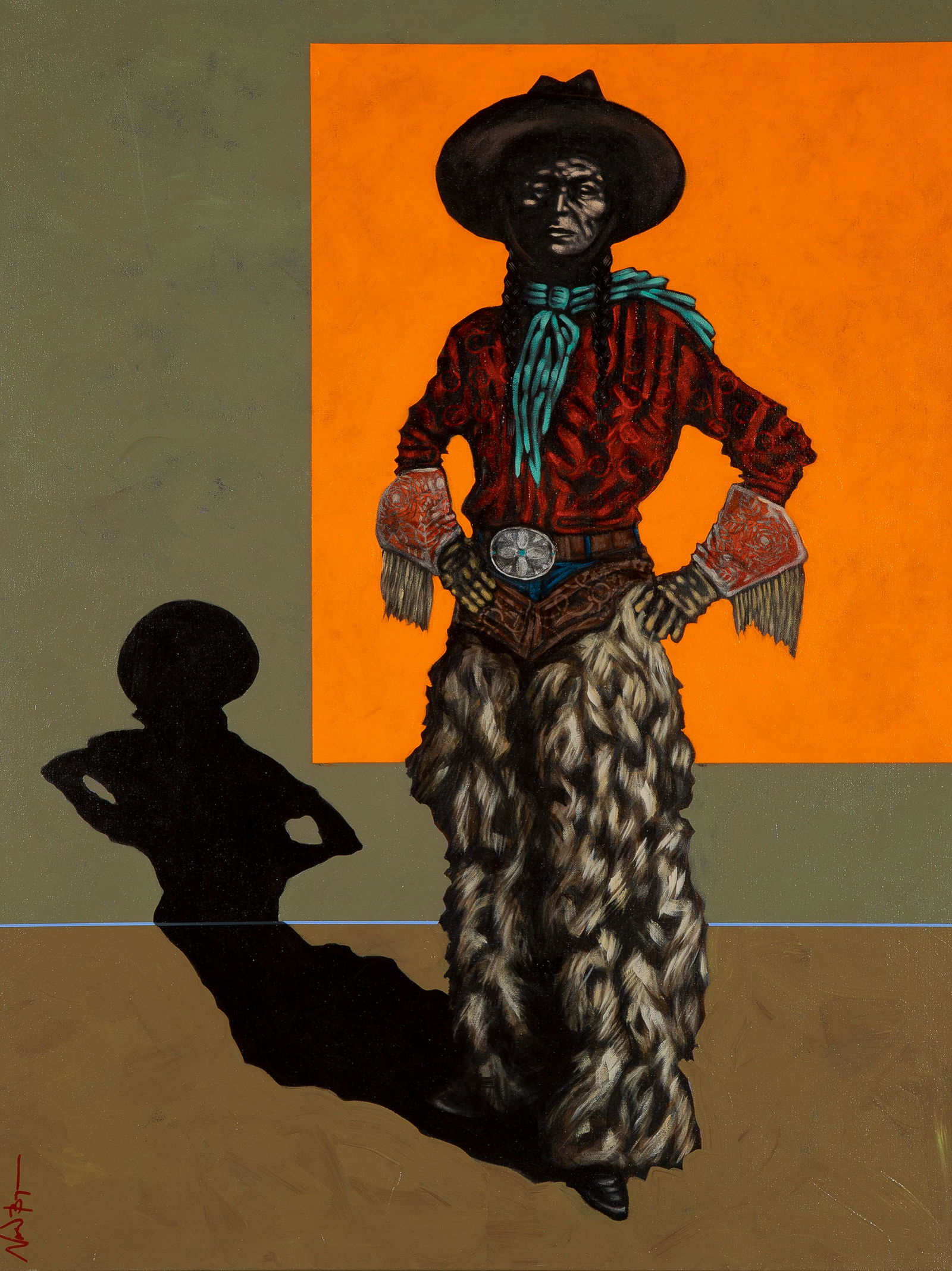 Nocona Burgess, Jackson Sundown - Wool Chaps (1 of 2)