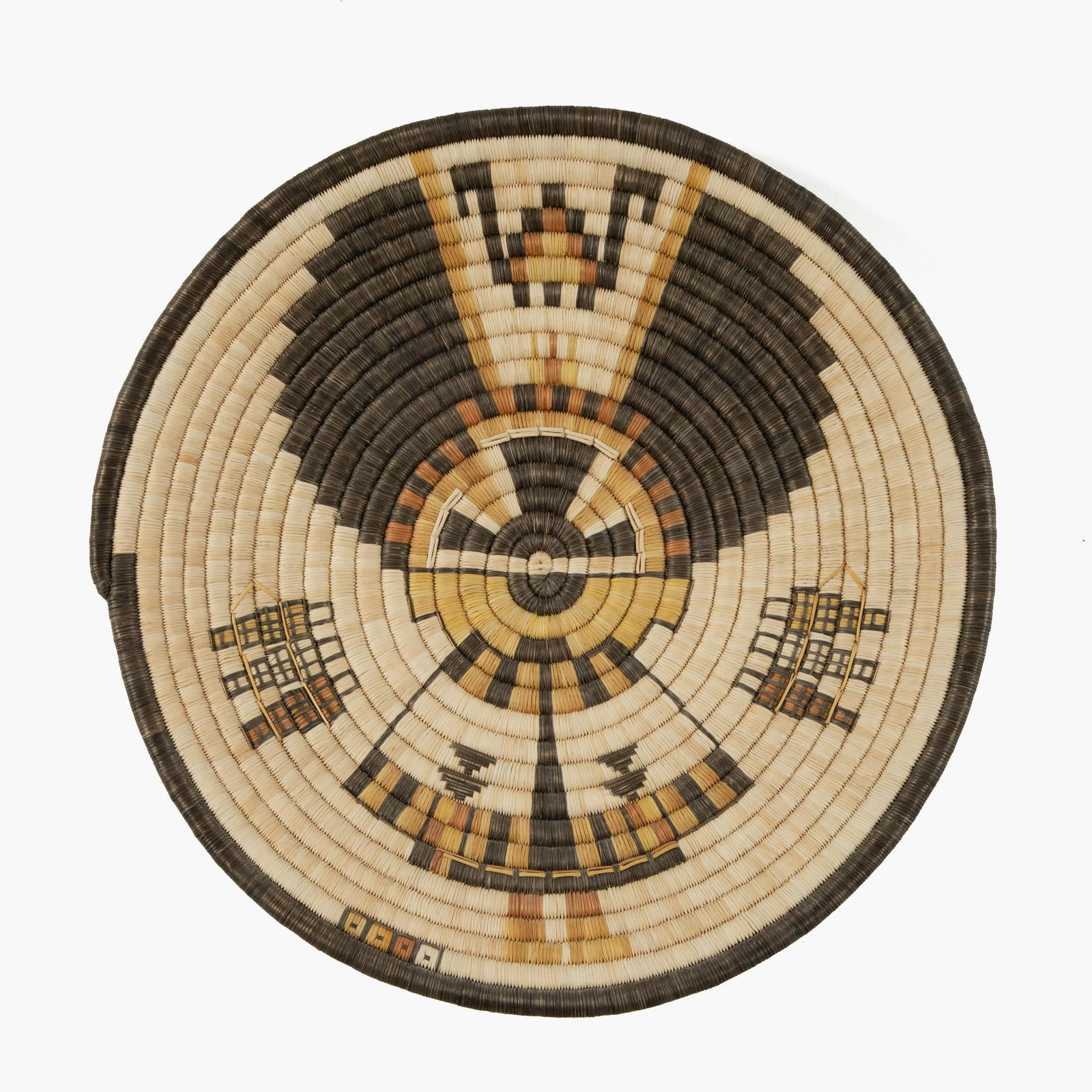 Hopi, Crow Mother Coil Basket, ca. 1990s (1 of 2)
