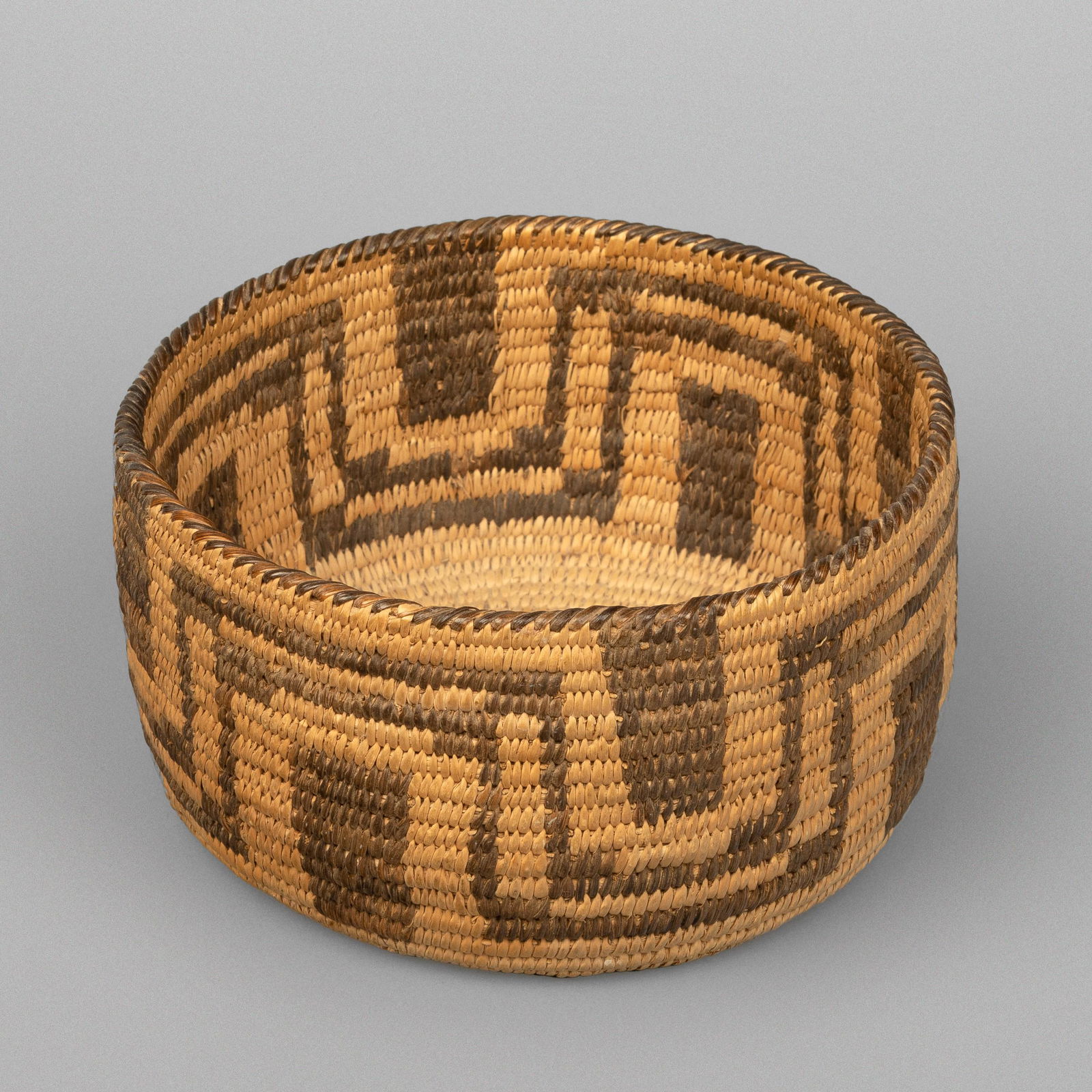 Pima, Basket with Geometric Design (1 of 2)
