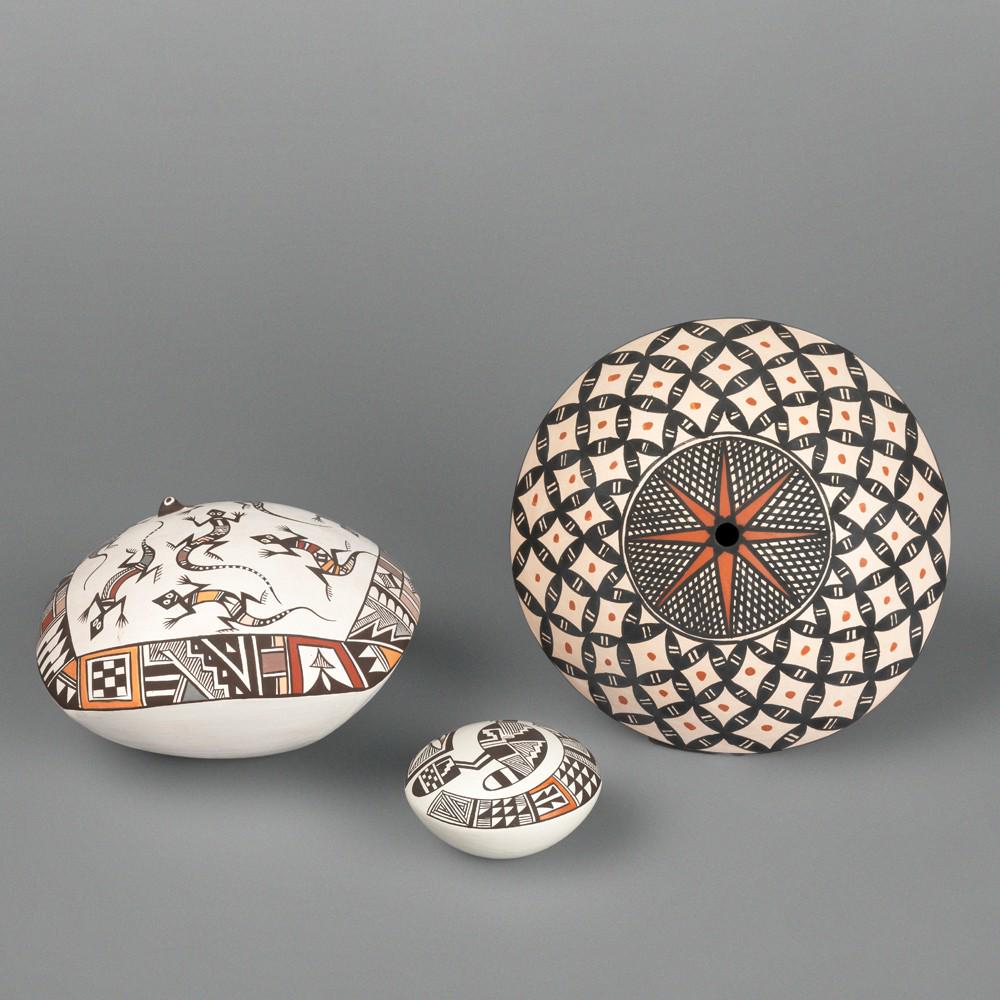 Acoma, Group of Three Acoma Seed Pots (1 of 4)
