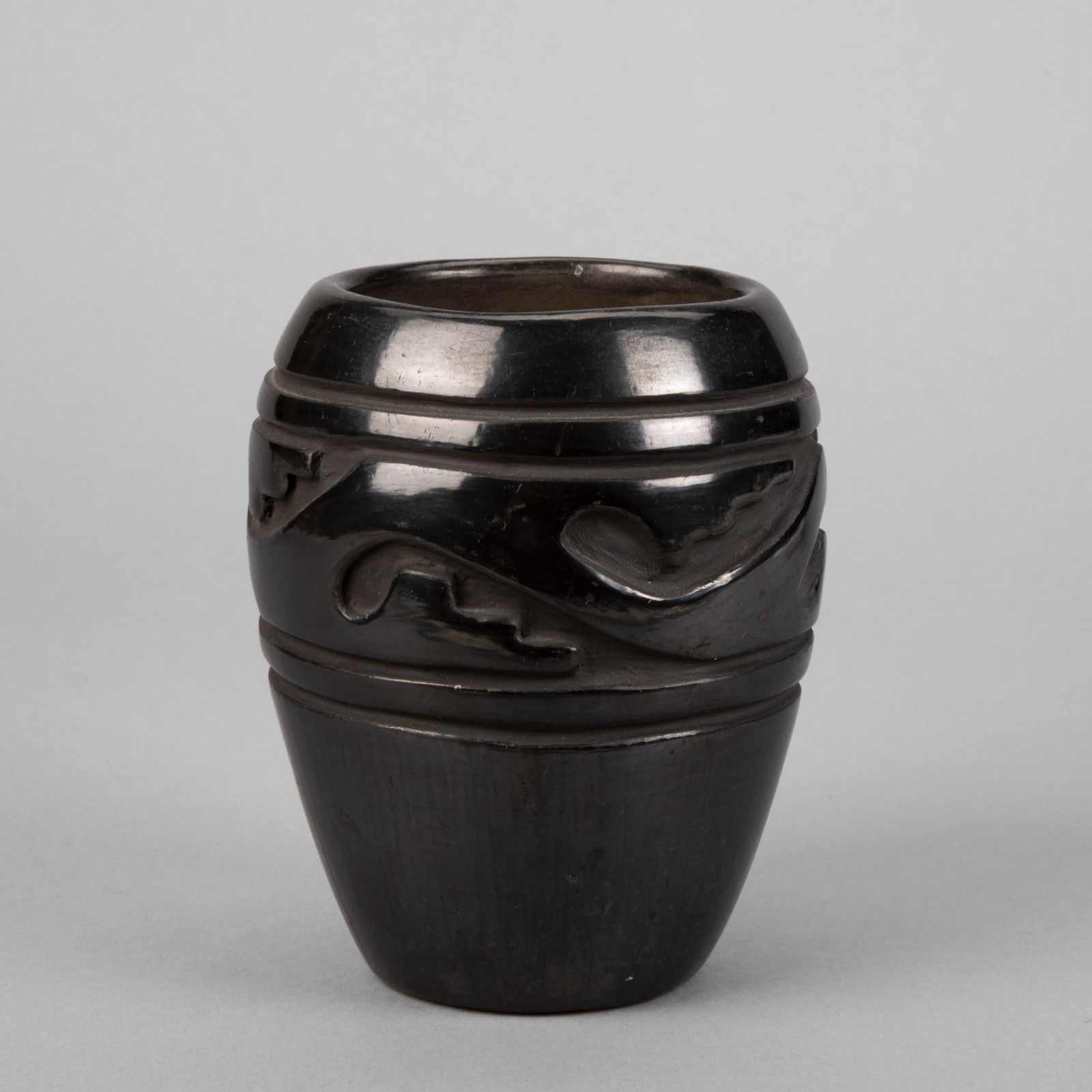 Santa Clara, Lela + Van Gutierrez, Blackware Jar (1 of 3)