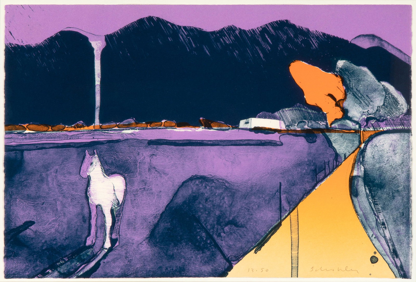 Fritz Scholder, Mystery Horse in Taos (1 of 3)