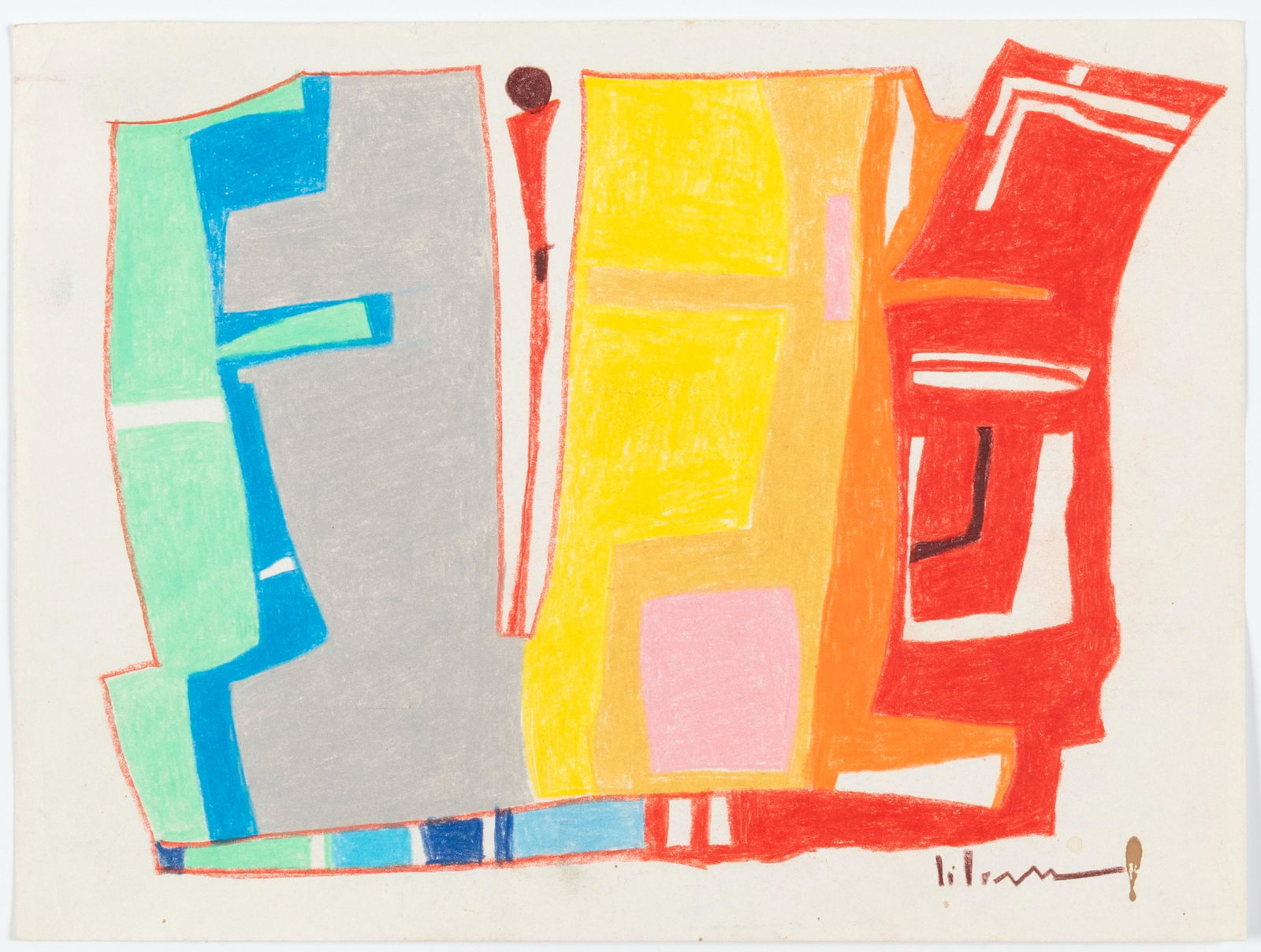 Hopi, Charles Loloma, Untitled (Abstract) (1 of 1)