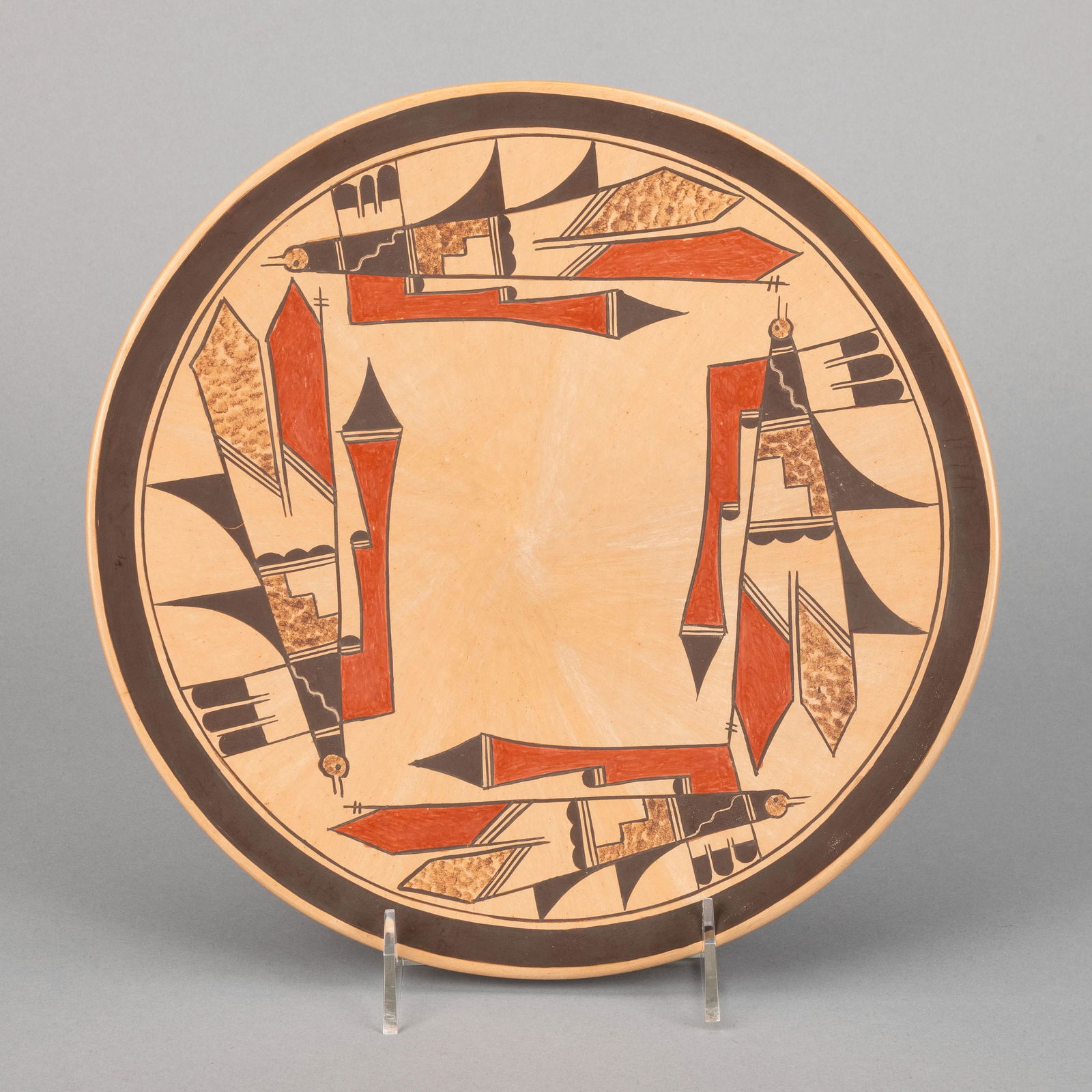 Hopi, Rachel Shamie Nampeyo, Polychrome Plate (1 of 2)