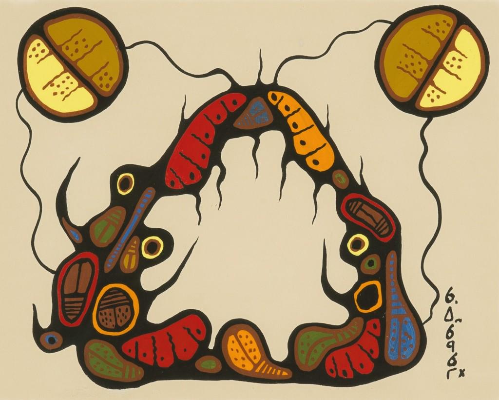 Goyce Kakegamic, (First Nations, b. 1948), Untitled (1 of 2)