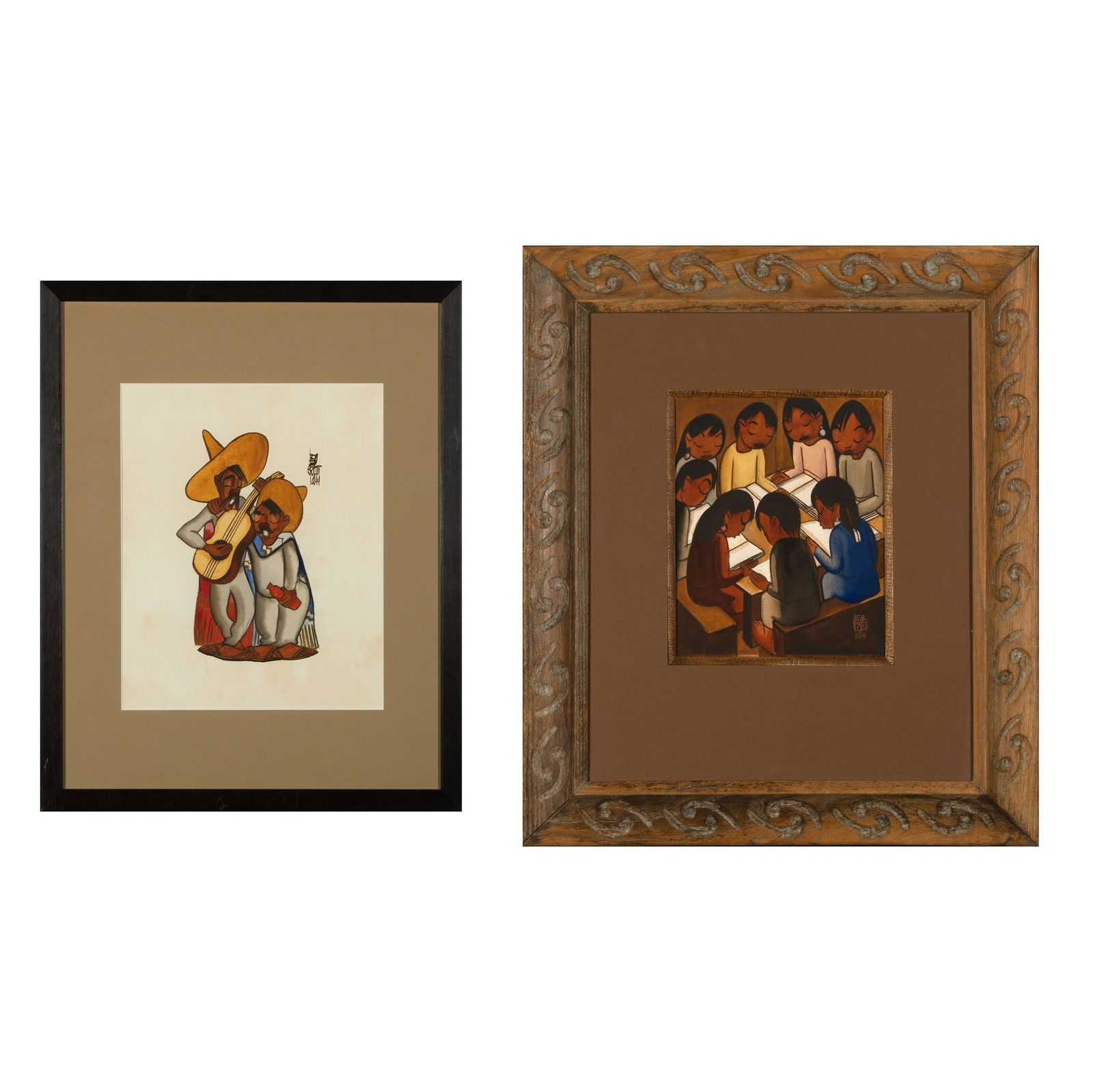 Leo Politi, Pair of Watercolors, 1941 (1 of 5)