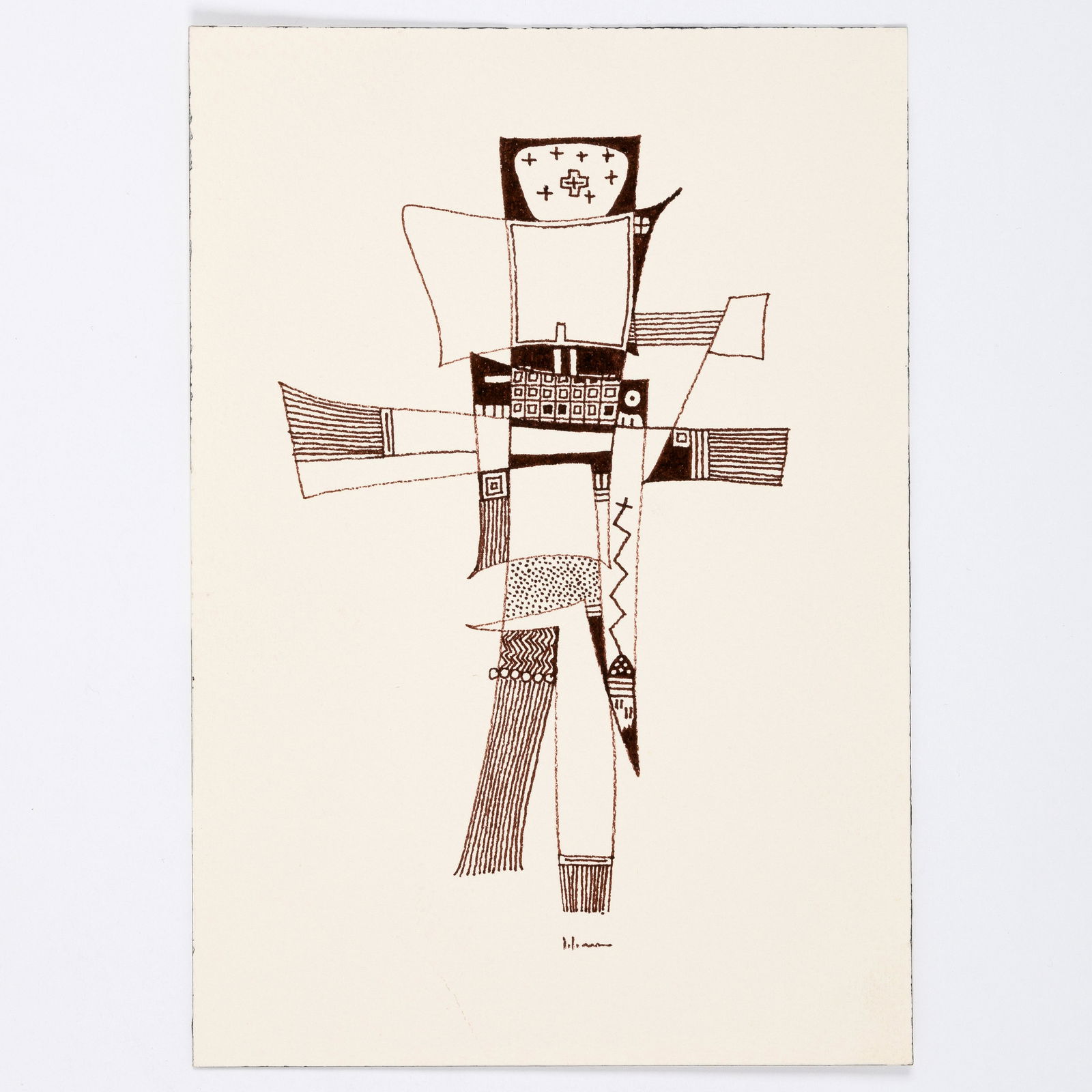 Charles Loloma, Abstract Drawing (1 of 2)