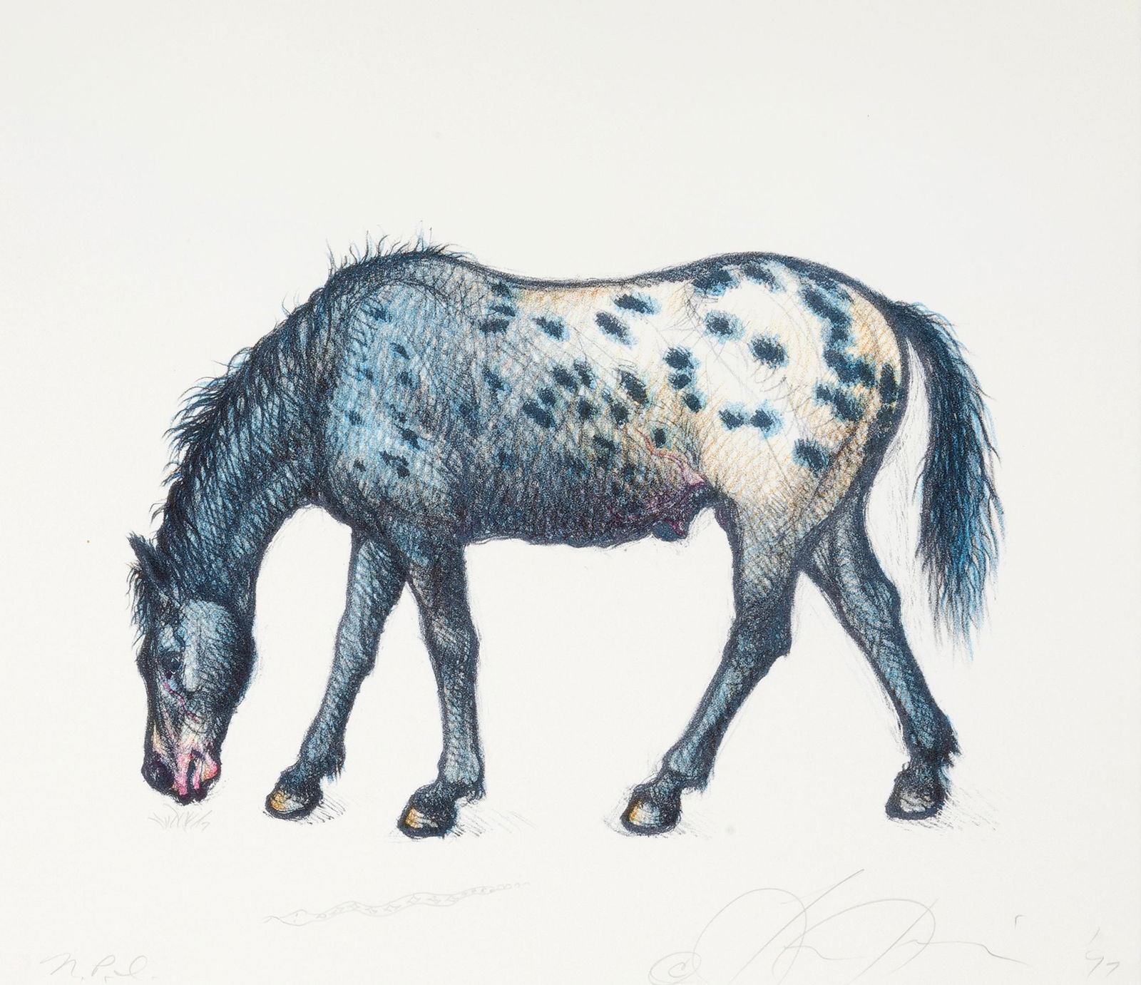 Luis Jimenez, Black Jack, 1997: Luis Jimenez(1940 - 2006)Black Jack, 1997lithograph on Summerset Satin, Naravisa Press Impressioneditioned in graphite lower left: N.P.I.signed and dated in graphite lower right: © Luis Jimenez '97af