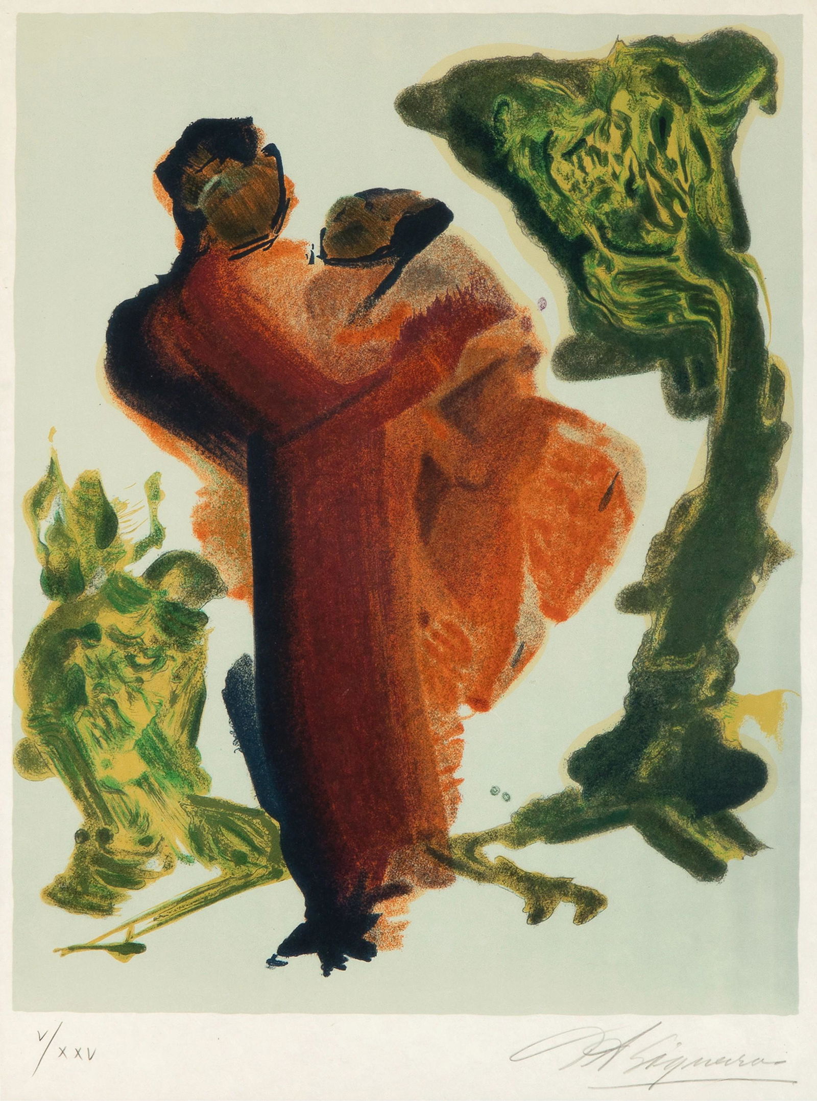 David Alfaro Siqueiros, Woman Fleeing (1 of 2)