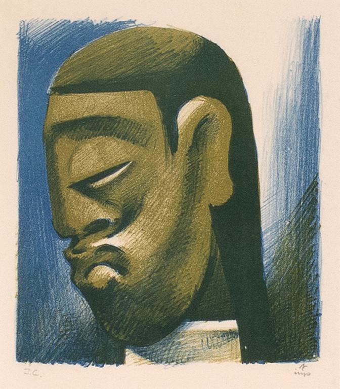 Jean Charlot, Mayan Head (1 of 2)