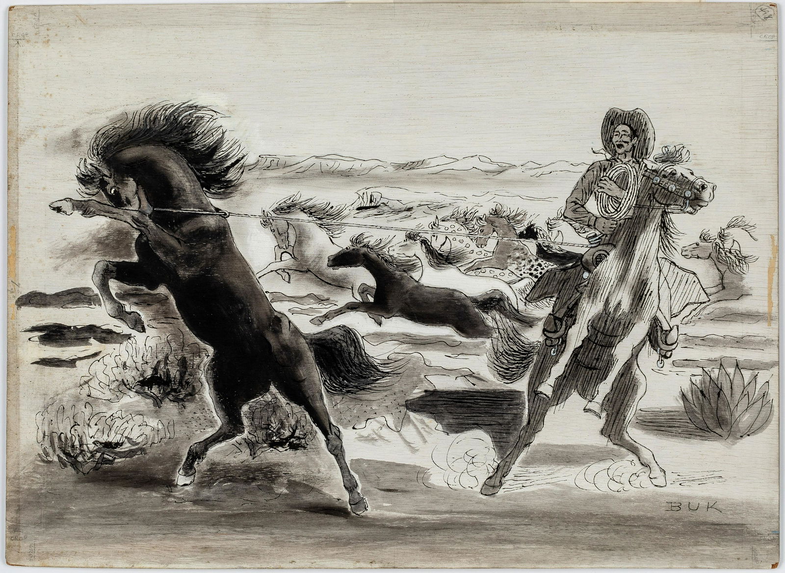 Eduard Buk Ulreich, Untitled (Roped In) (1 of 2)