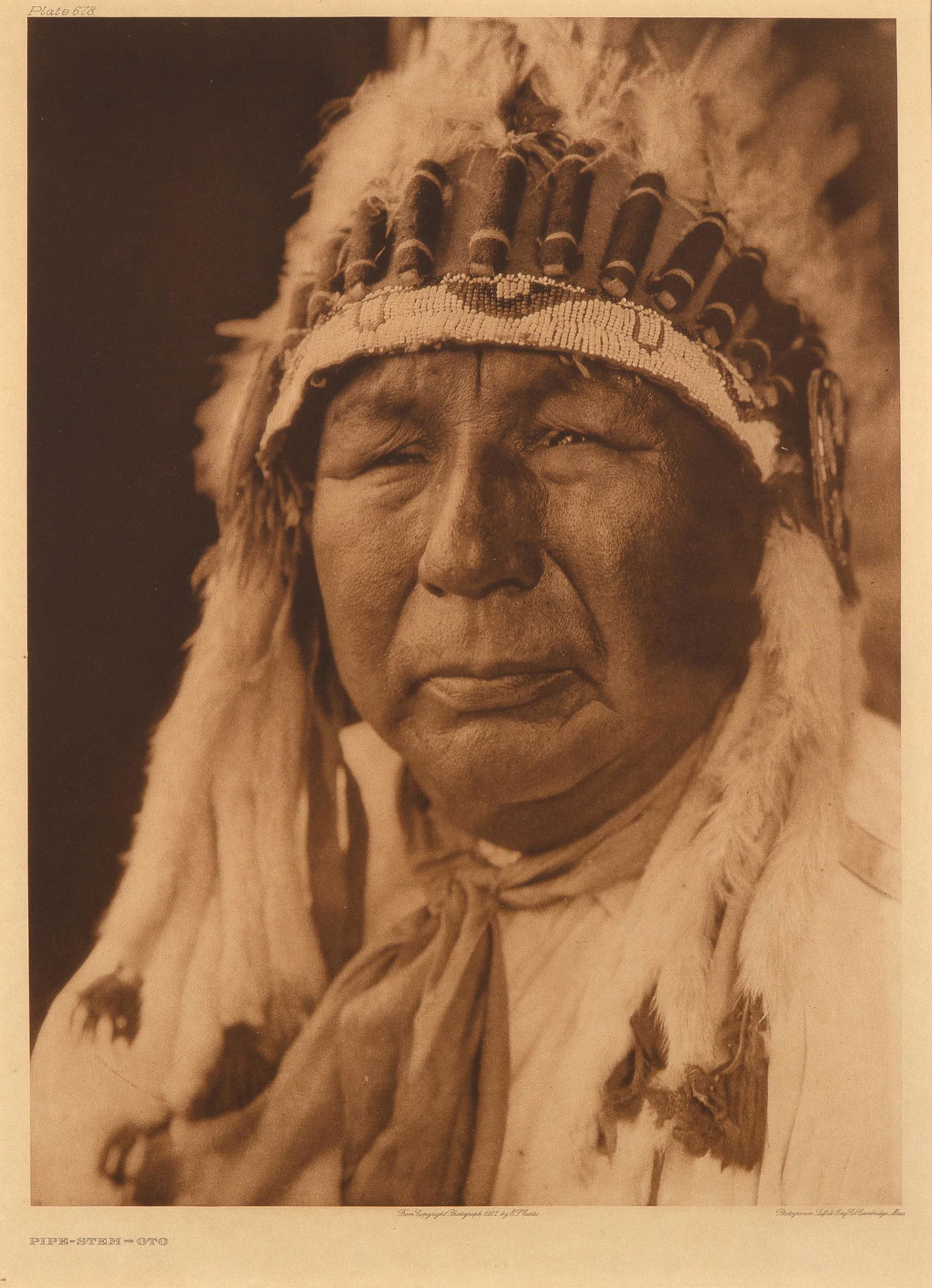Edward S. Curtis, Pipe-Stem-Oto, 1927 (1 of 2)