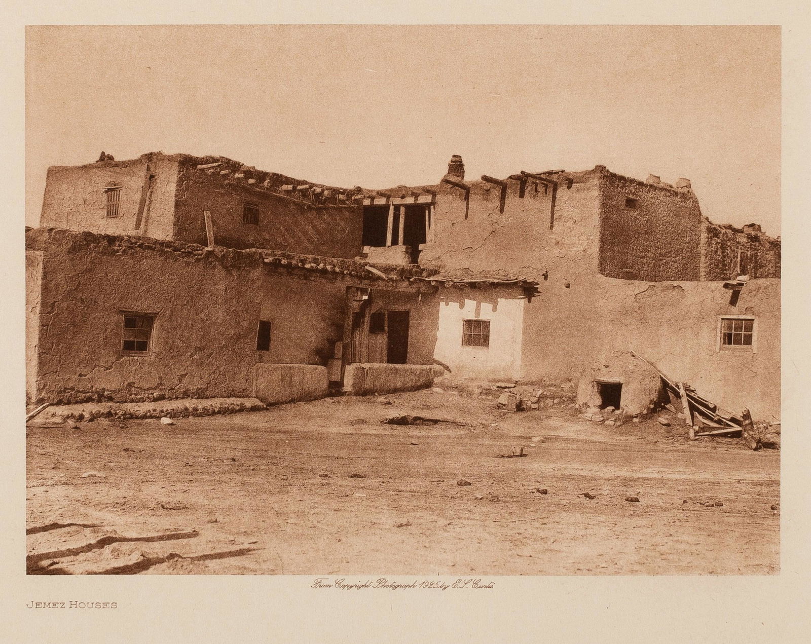 Edward S. Curtis, Jemez Houses, 1925 (1 of 2)