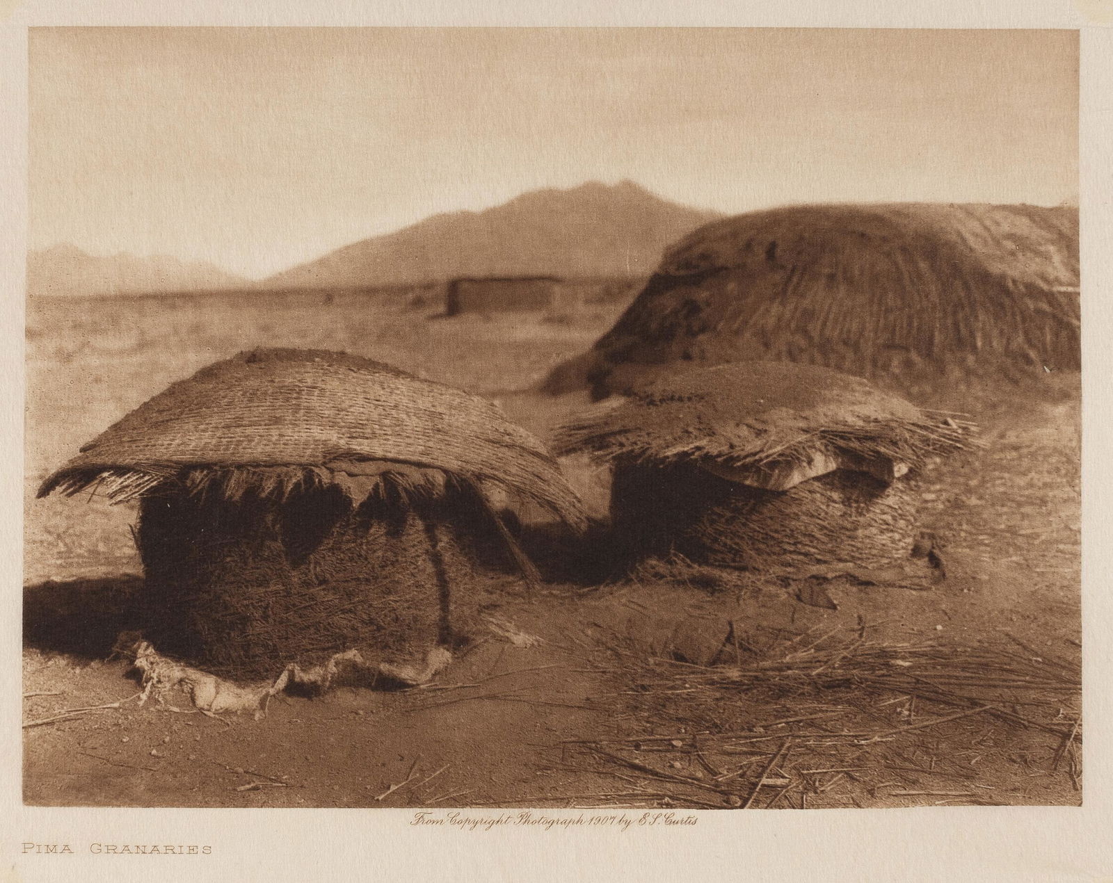 Edward S. Curtis, Pima Granaries, 1907 (1 of 2)