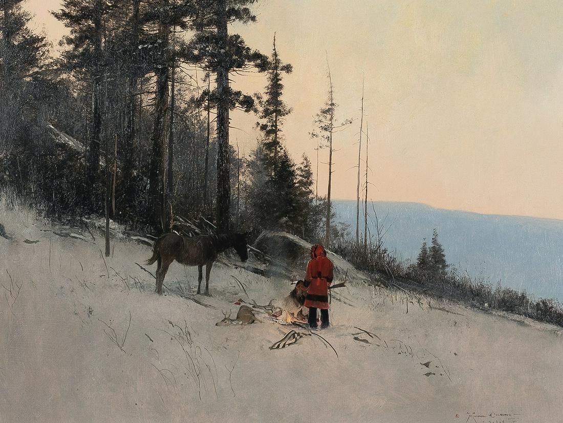 Michael Coleman, Evening Fire, 1976: Michael Coleman(b. 1946)Evening Fire, 1976oil on boardsigned and dated lower right: © MICHAEL COLEMAN / 1.9.7.617 x 22 1/2 in. (43.2 x 57.2 cm.), Frame: 24 3/4 x 30 1/4 x 1 3/4 in. (62.9 x 76.8 x 4.4